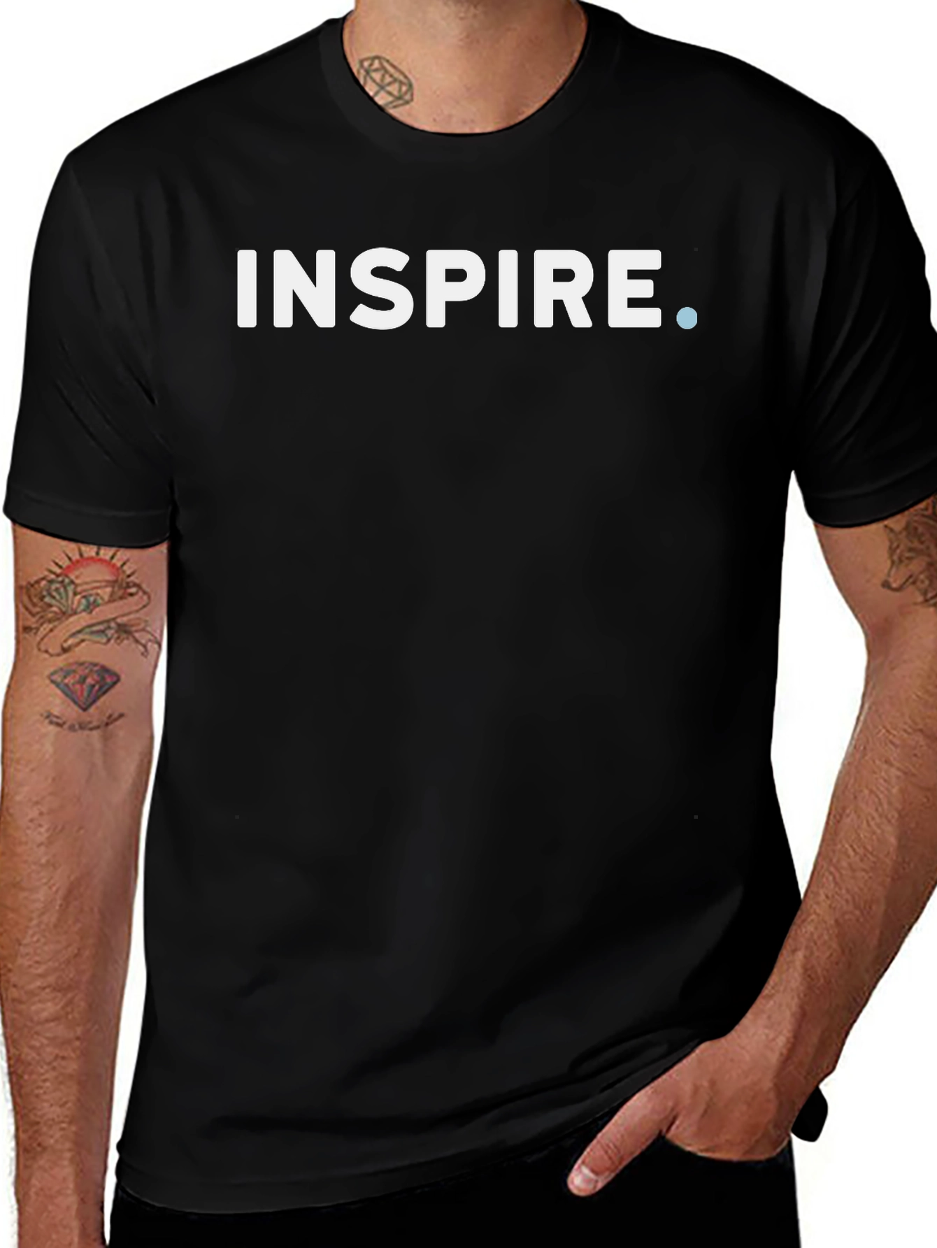 Inspire Graphic T-Shirt - Modern Black Tee