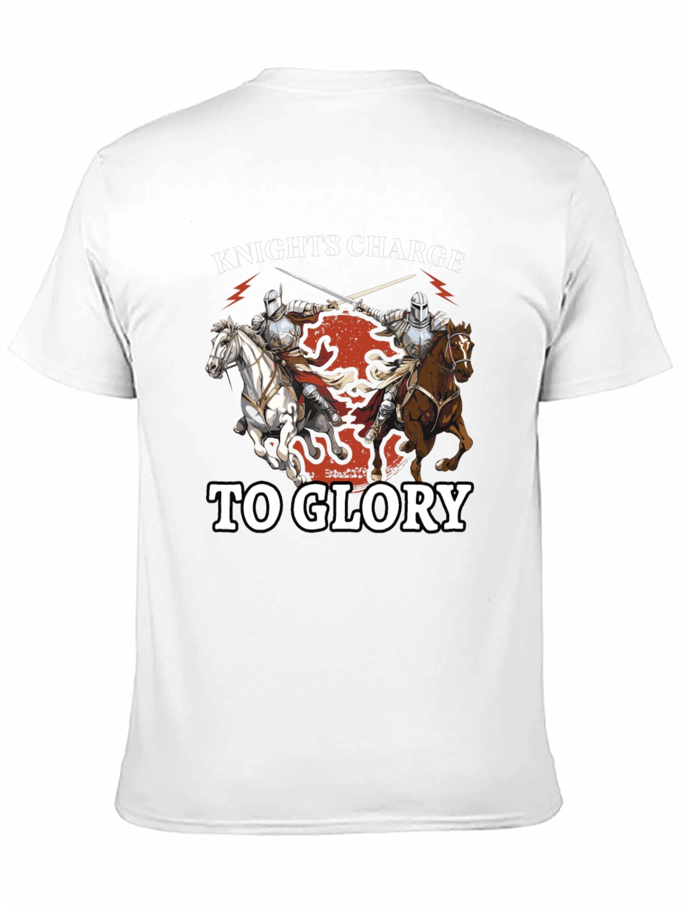 Knights Charge to Glory T-Shirt - Medieval Design