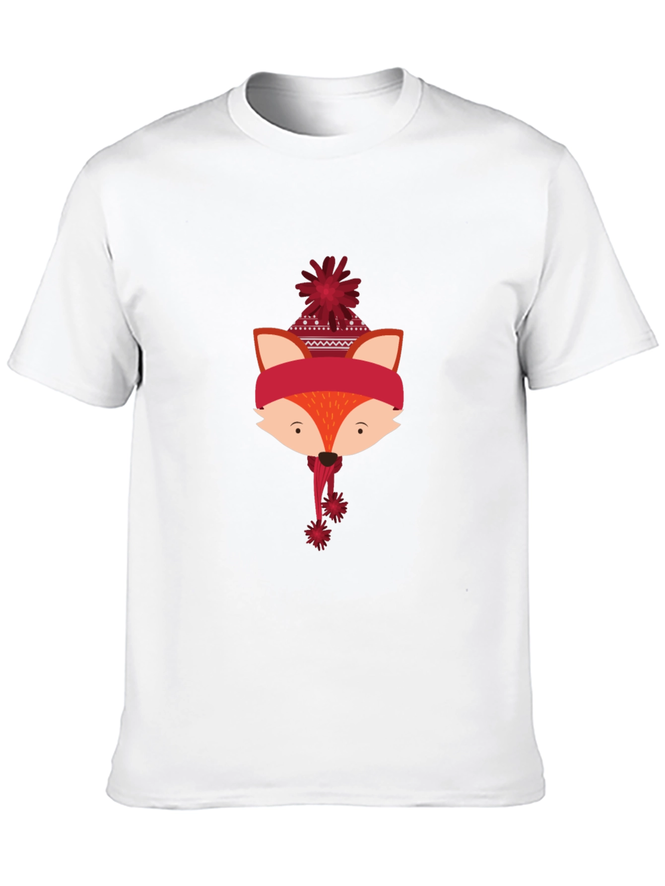 Festive Fox Graphic Tee - Holiday Style