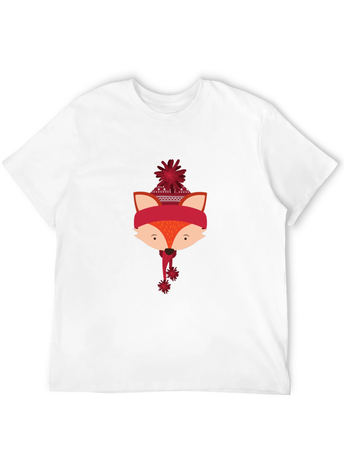 Festive Fox Graphic Tee - Holiday Style