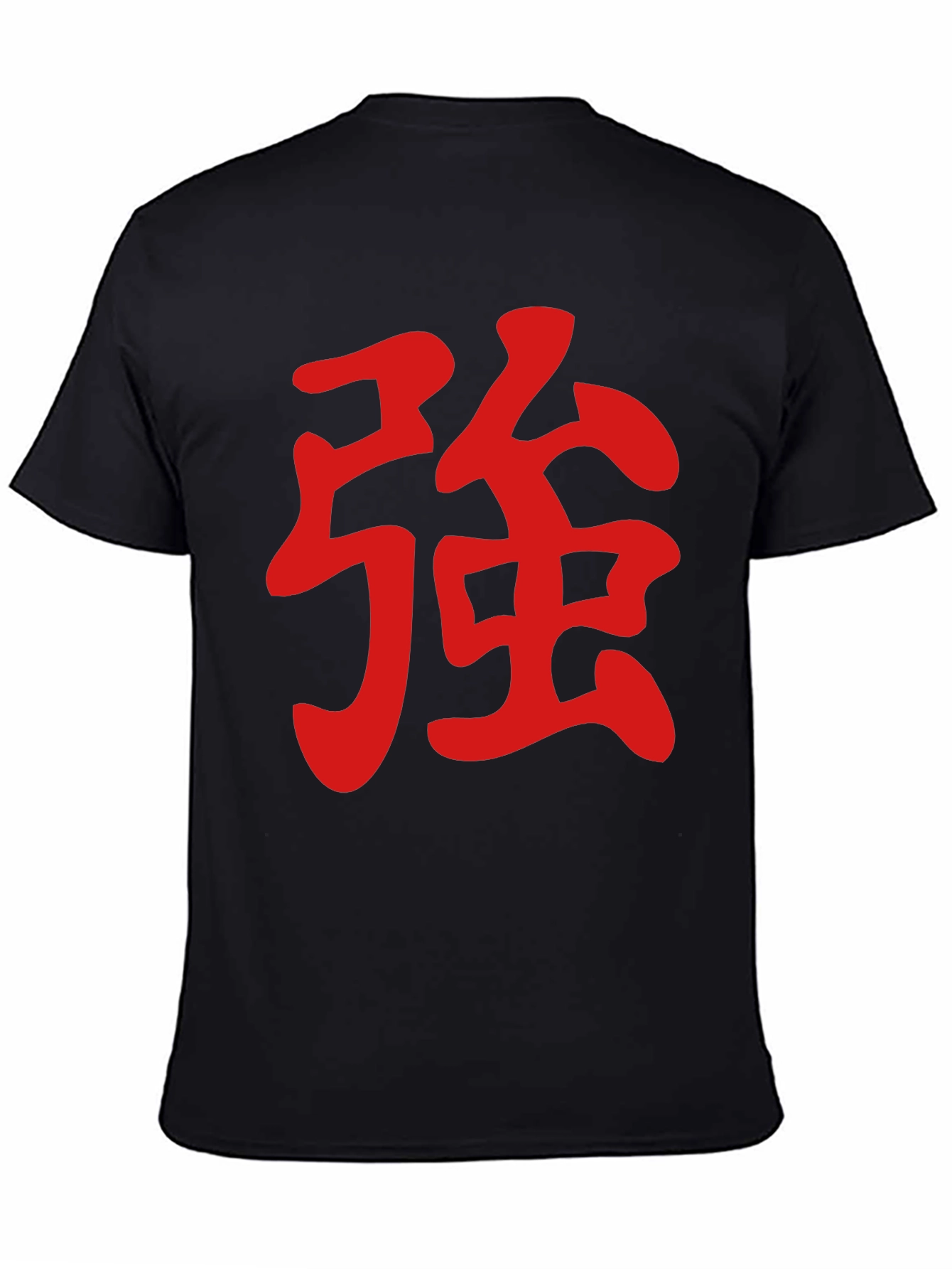 Red Kanji Symbol on Black Tee