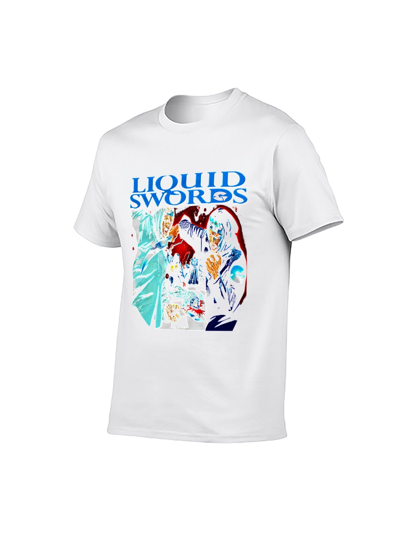 Liquid Swords Hip-Hop Graphic T-Shirt - 100% Cotton, Retro Comic Tee for Music Enthusiasts & Streetwear Lovers