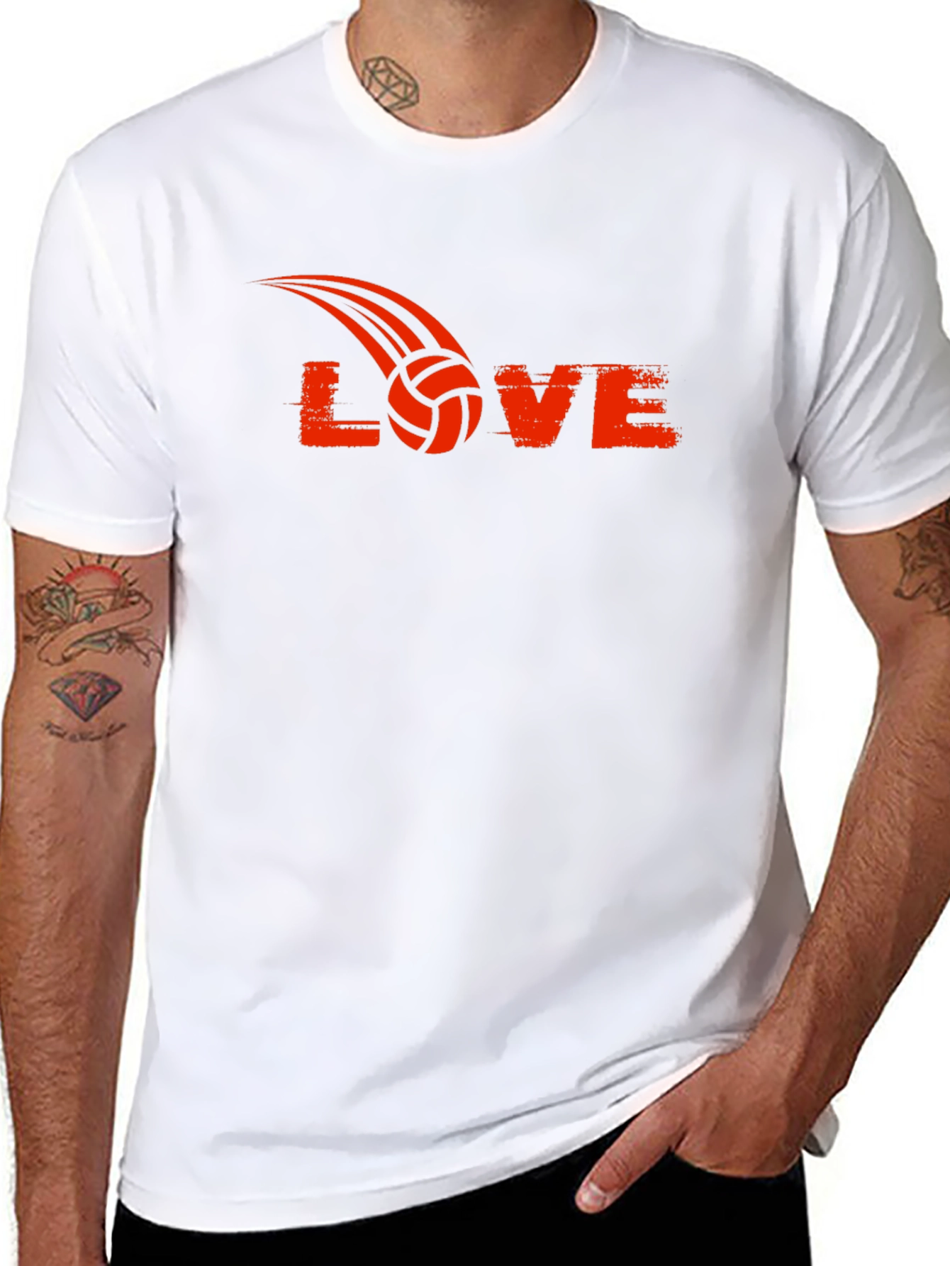 Volleyball Love Graphic T-Shirt - Sporty Tee