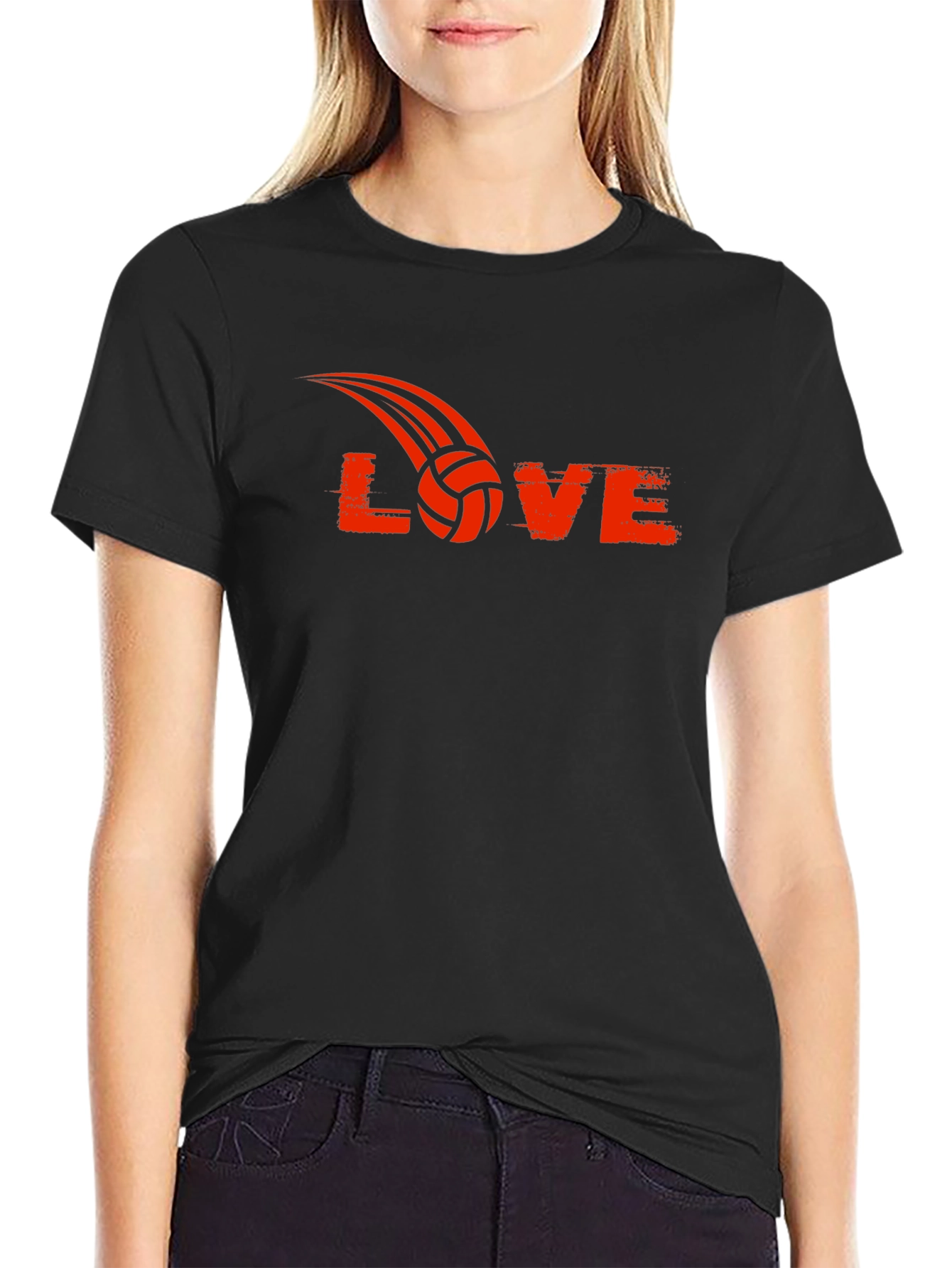 Volleyball Love Graphic T-Shirt - Sporty Tee