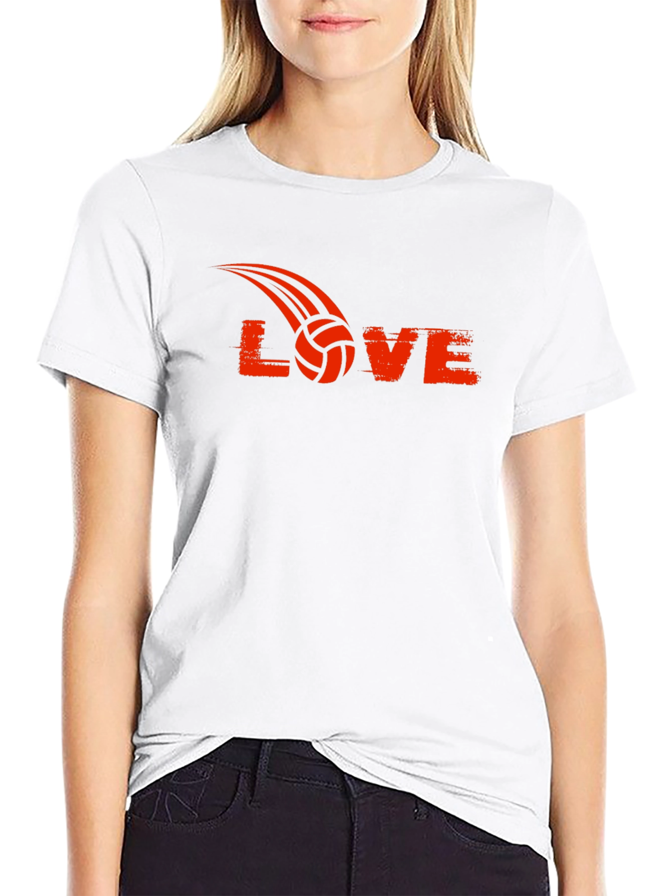Volleyball Love Graphic T-Shirt - Sporty Tee