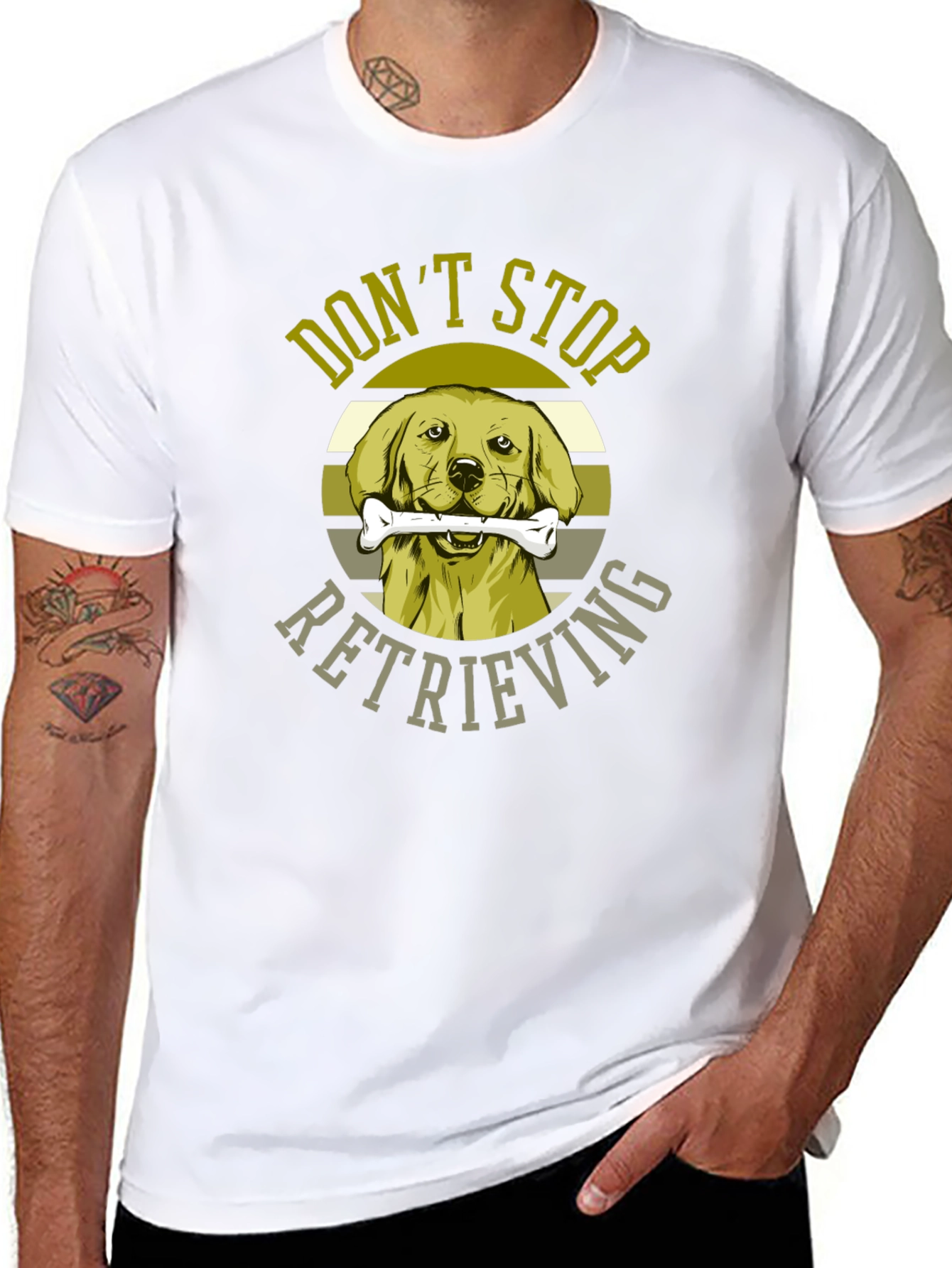 Dont Stop Retrieving Dog Graphic T-Shirt