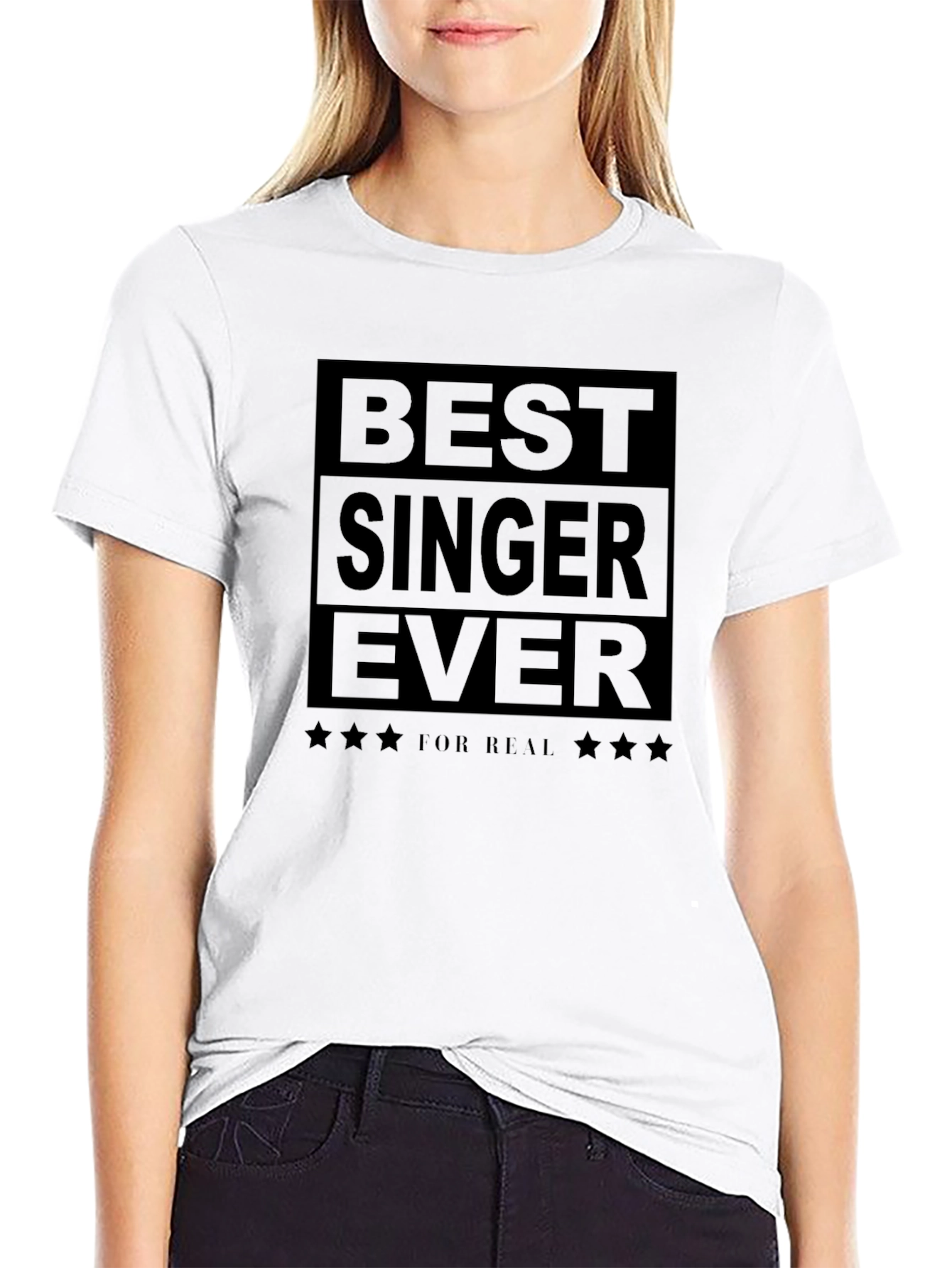 Best Singer Ever Black Graphic T-Shirt