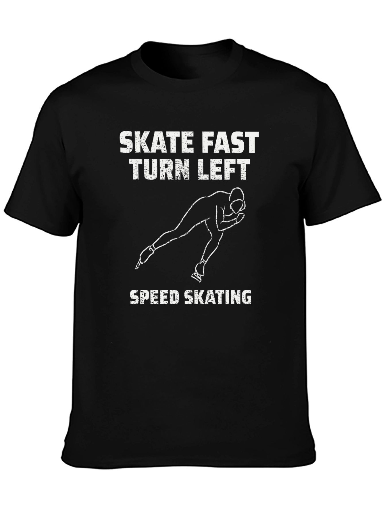 Skate Fast Turn Left Speed Skating T-Shirt