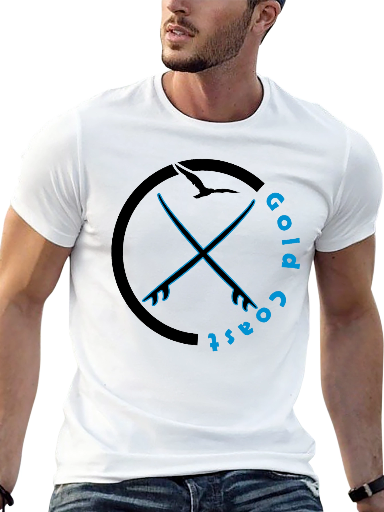 Gold Coast Surfboards Crew Neck T-Shirt