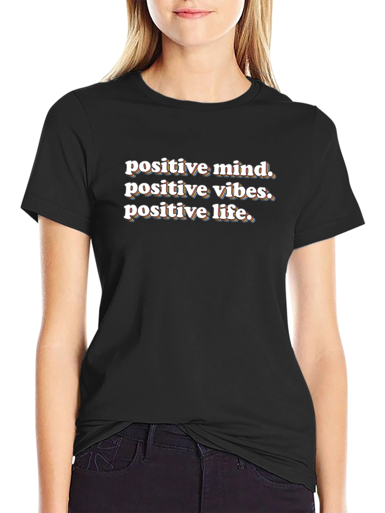 Positive Mind Vibes Life Graphic Tee