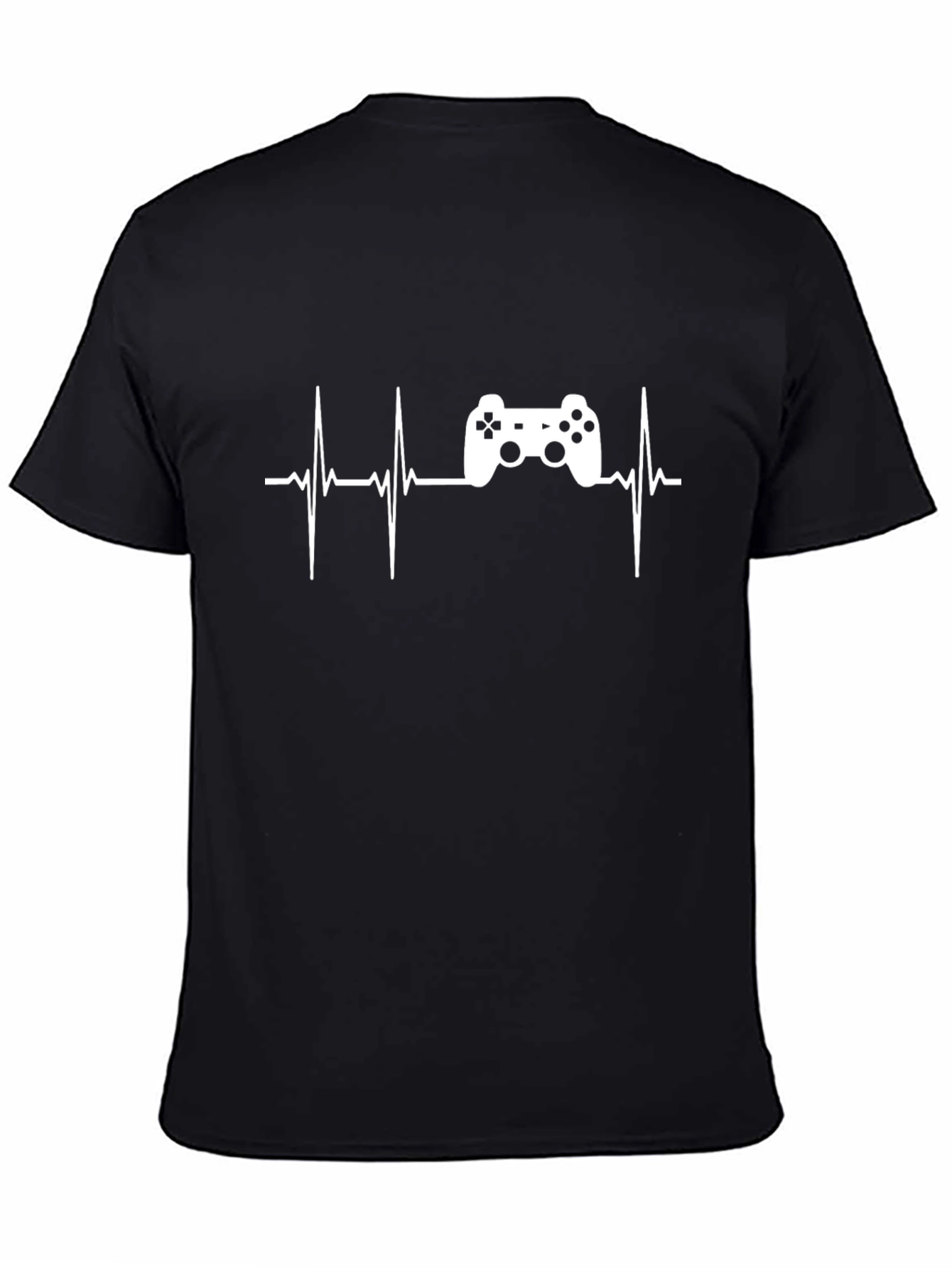 Gamer Heartbeat Black T-Shirt