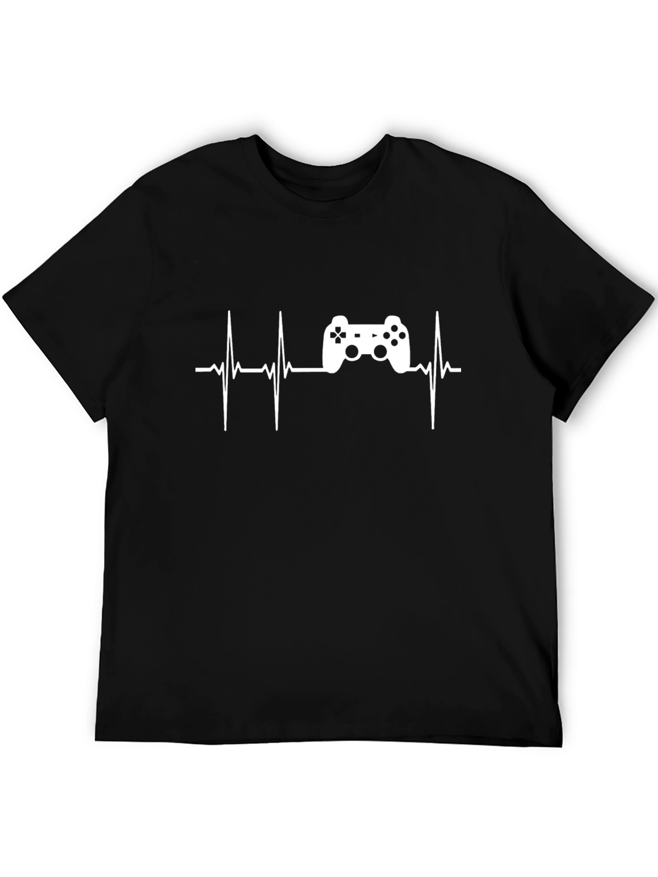 Gamer Heartbeat Black T-Shirt