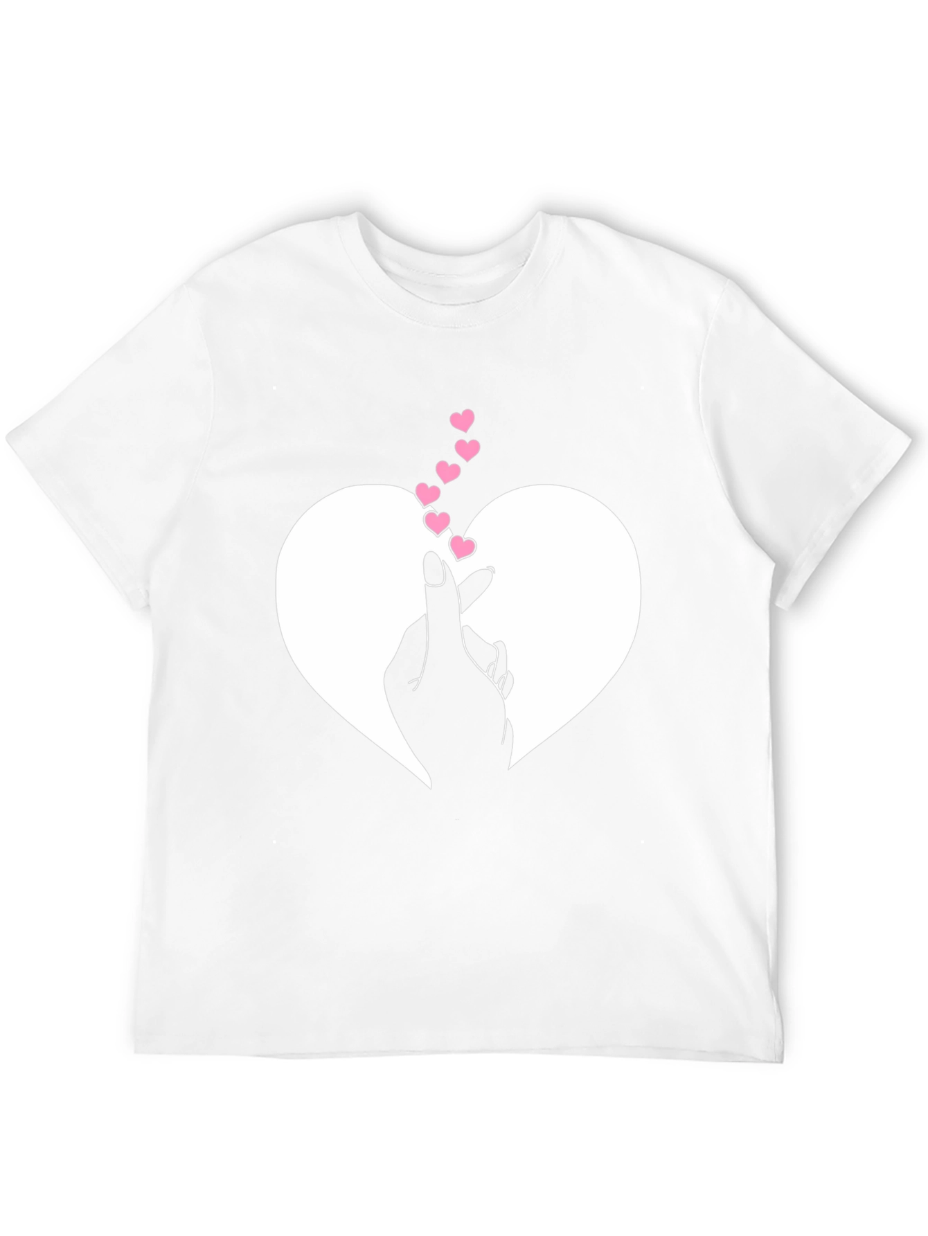 Heart Hand Sign Graphic Tee