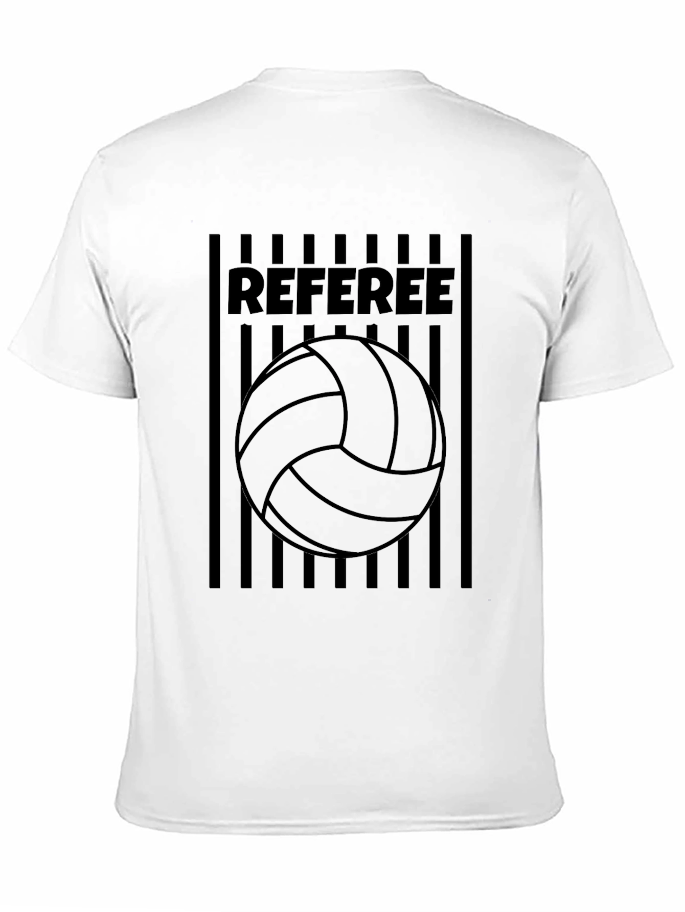 Referee Volleyball T-Shirt - Black Graphic Tee