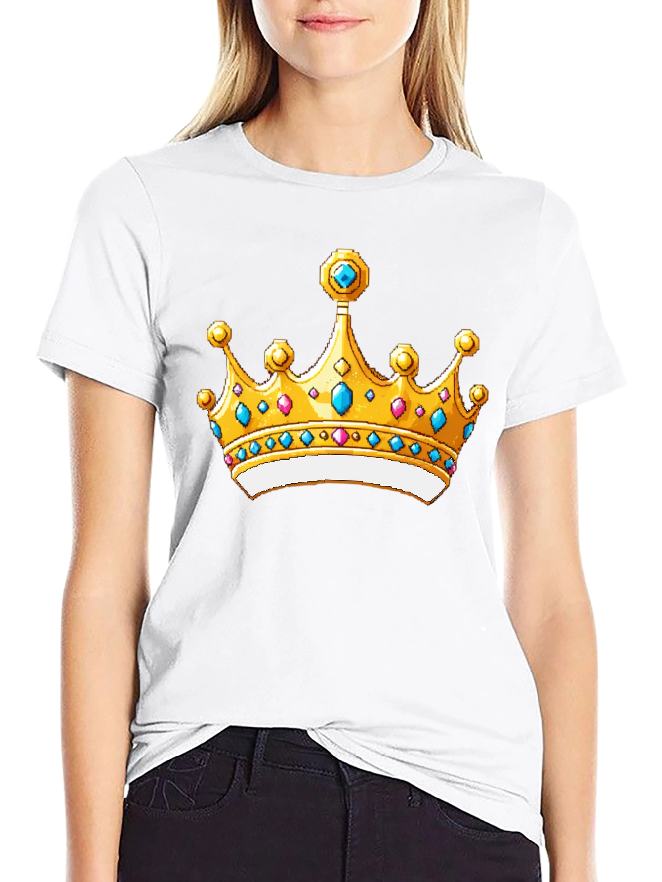 Royal Crown Graphic Black T-Shirt