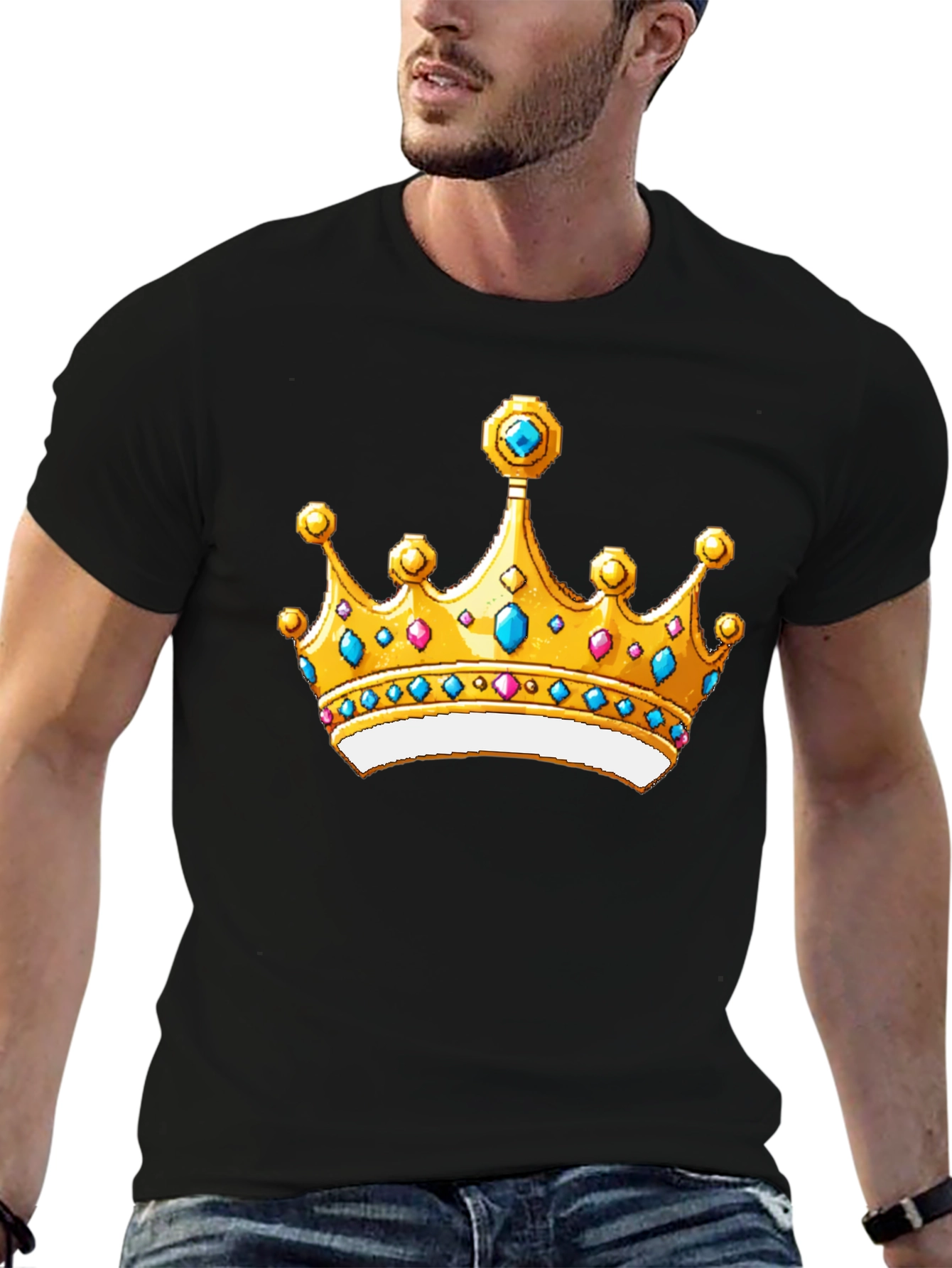 Royal Crown Graphic Black T-Shirt