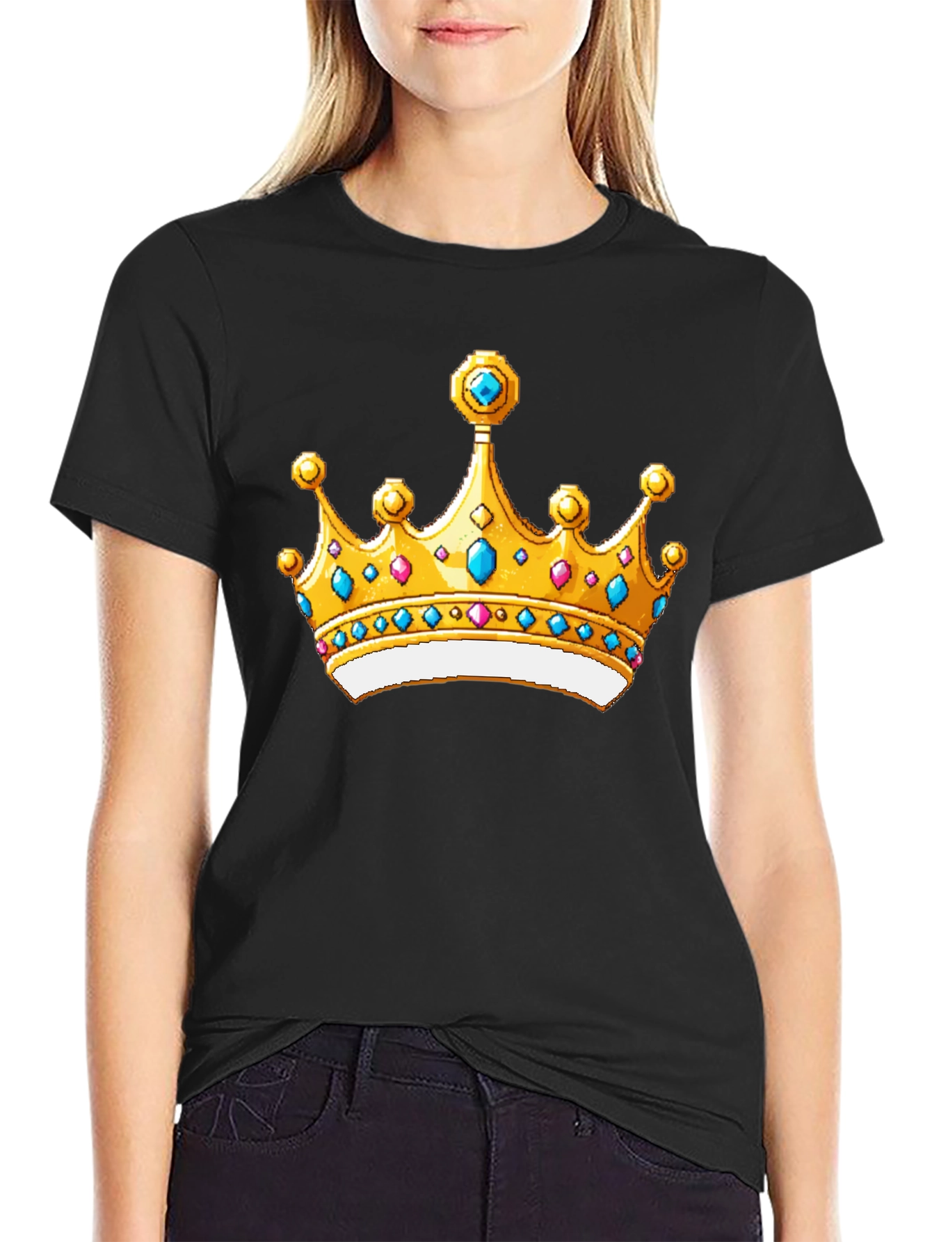 Royal Crown Graphic Black T-Shirt