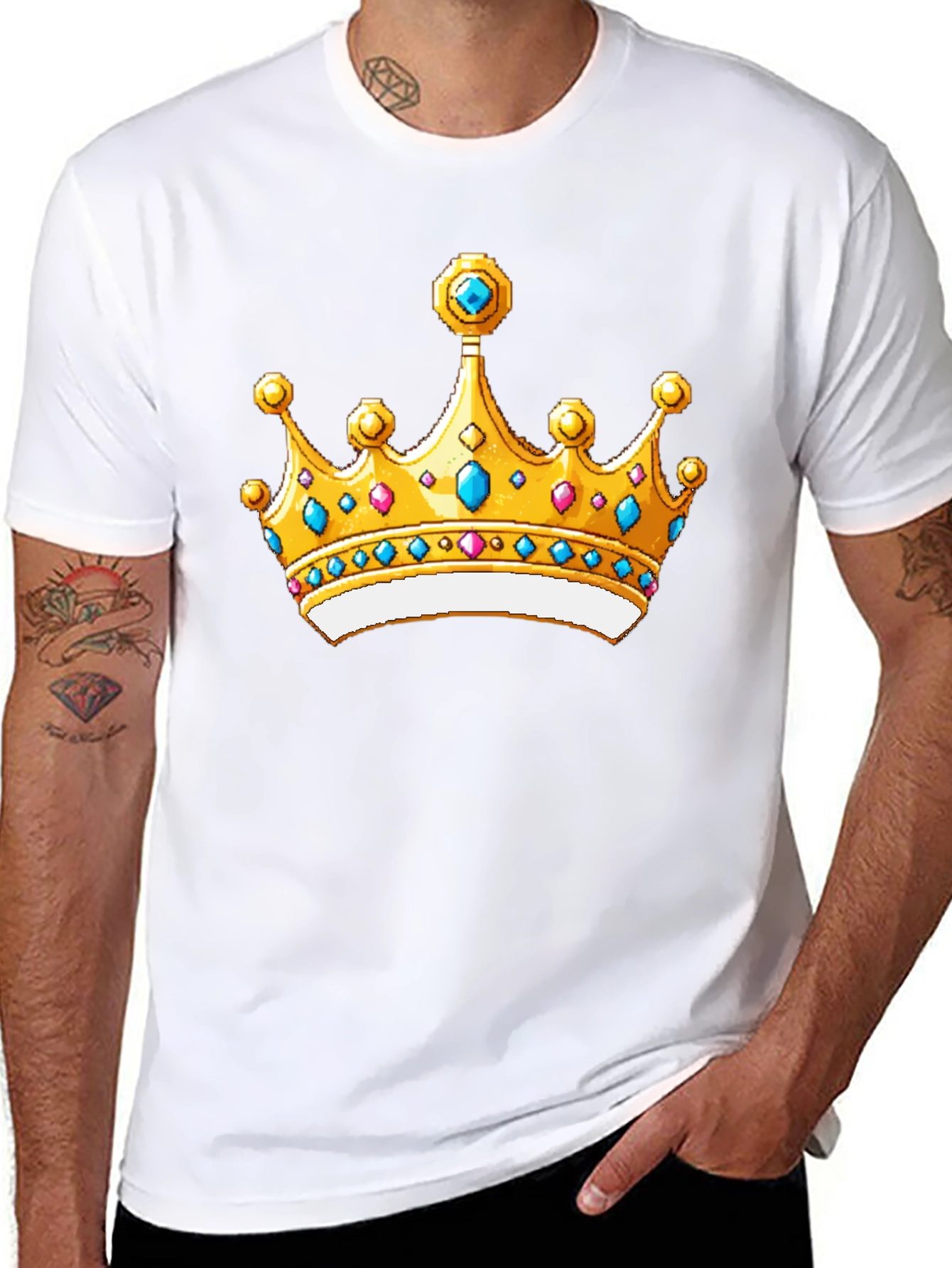 Royal Crown Graphic Black T-Shirt