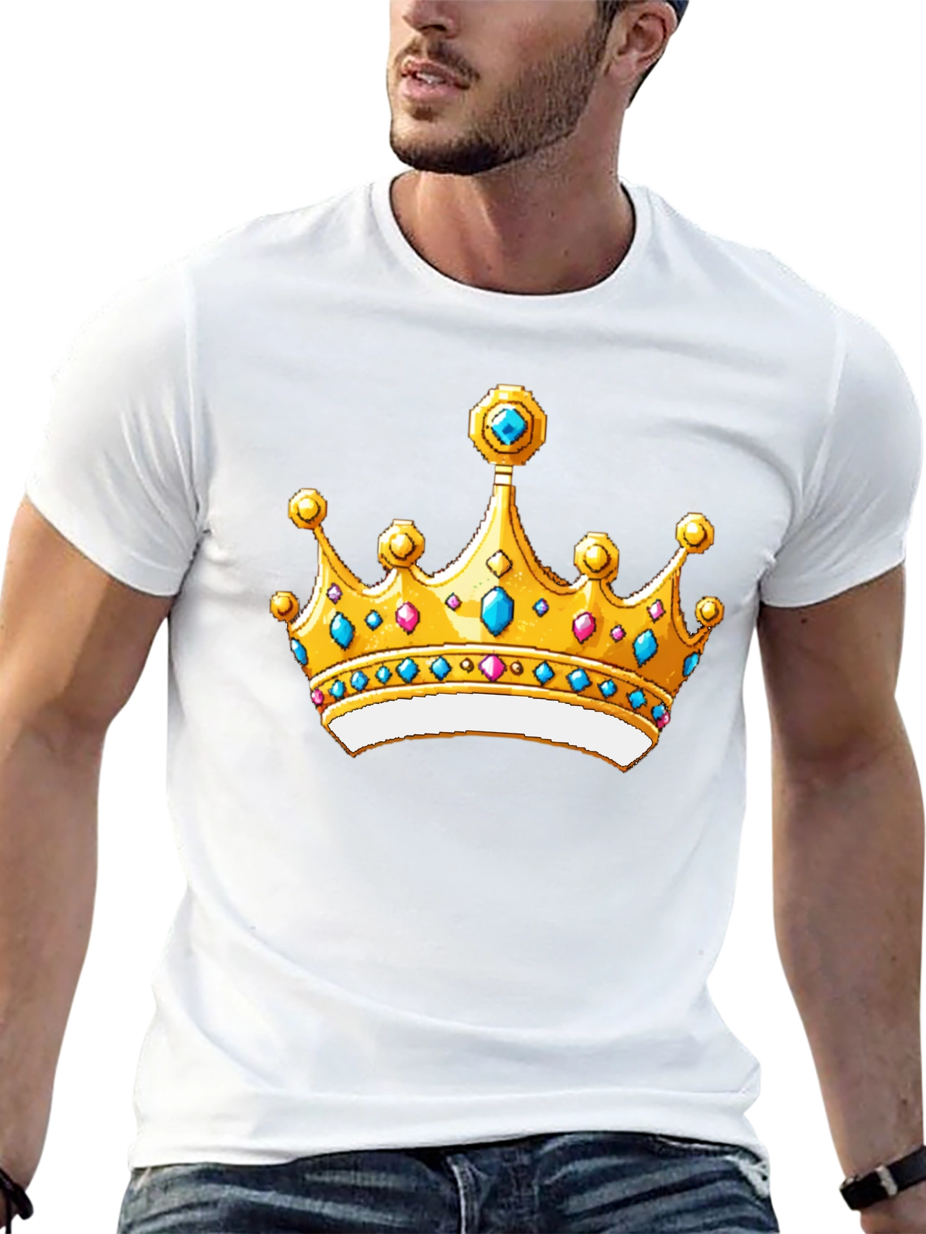 Royal Crown Graphic Black T-Shirt