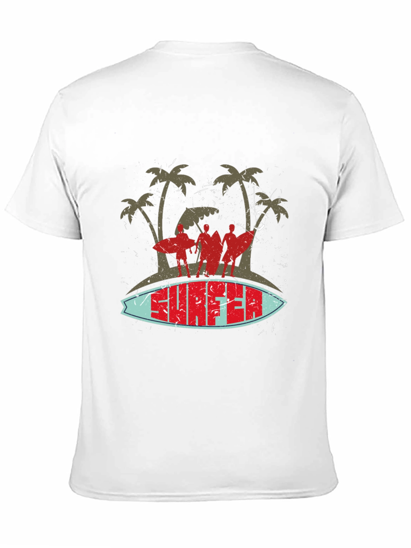 Retro Surfer Graphic T-Shirt - Beach Vibes