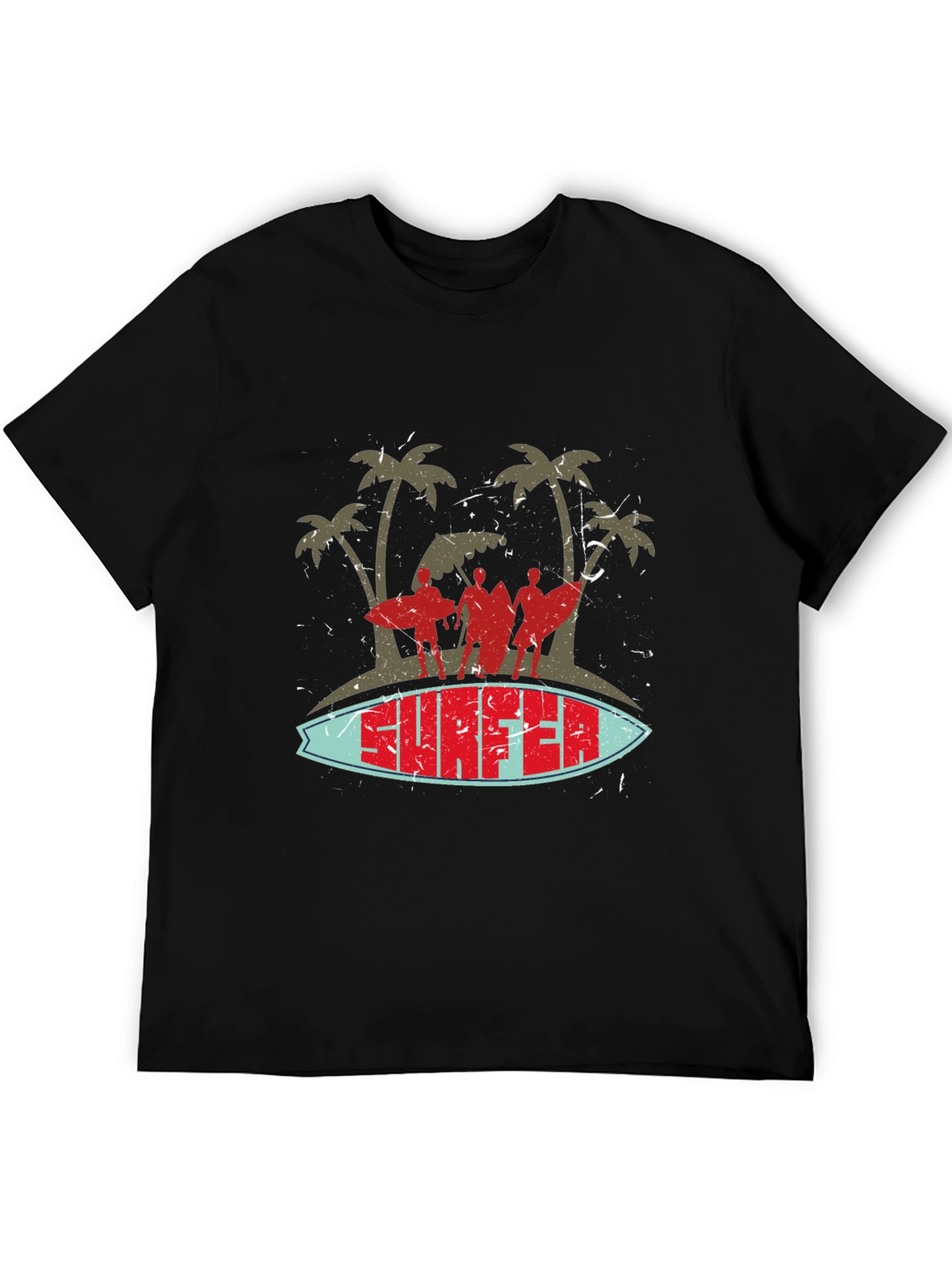 Retro Surfer Graphic T-Shirt - Beach Vibes