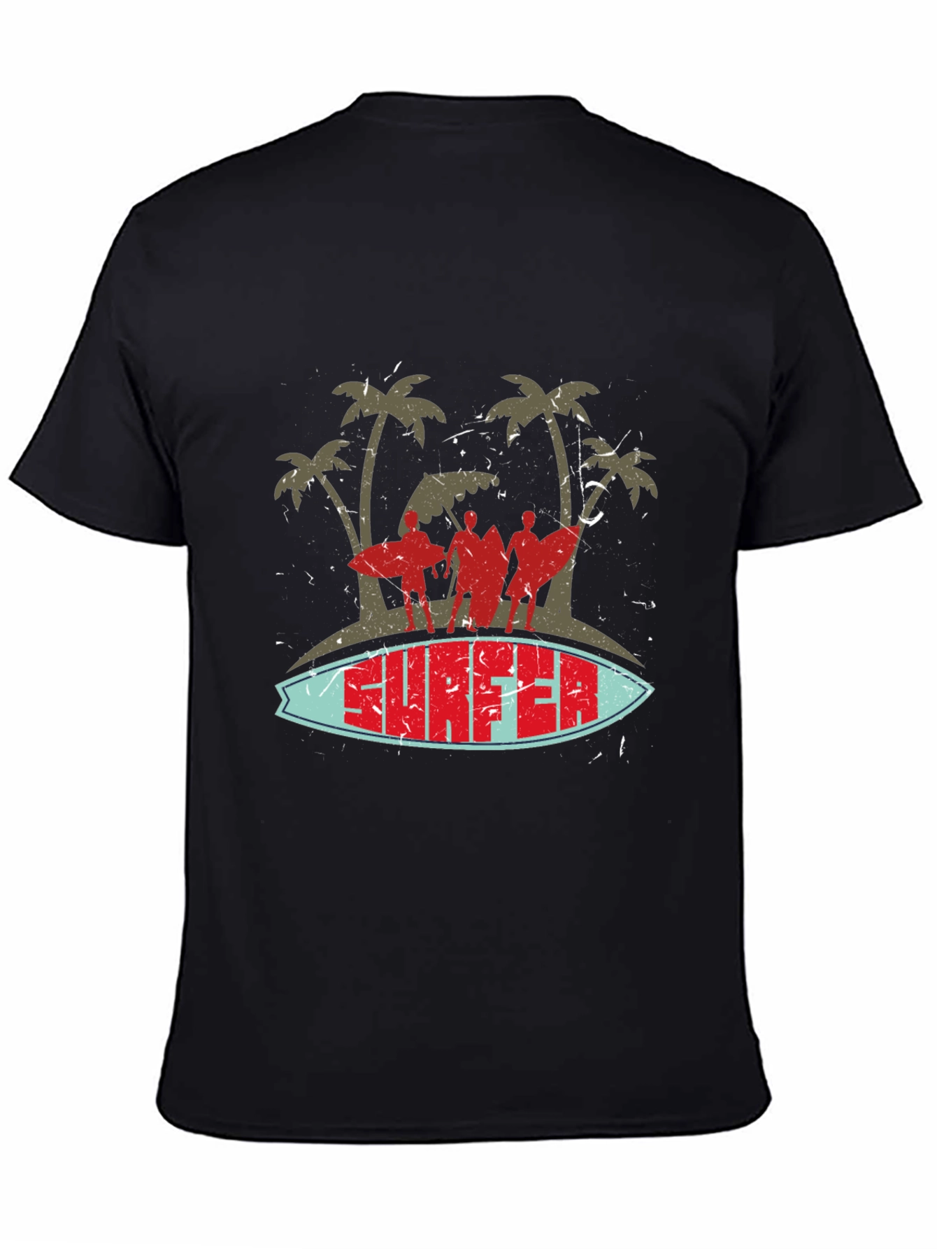 Retro Surfer Graphic T-Shirt - Beach Vibes