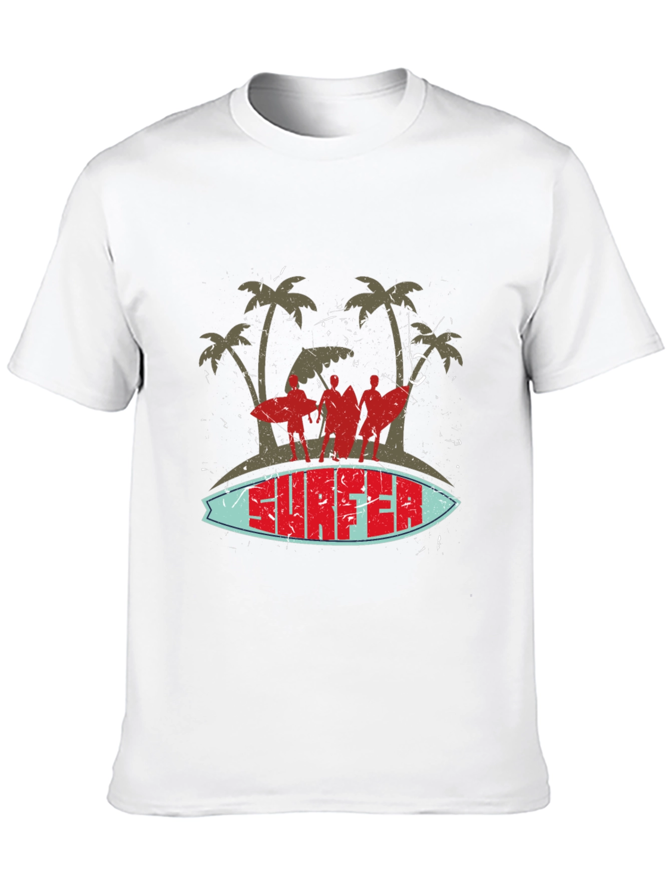 Retro Surfer Graphic T-Shirt - Beach Vibes
