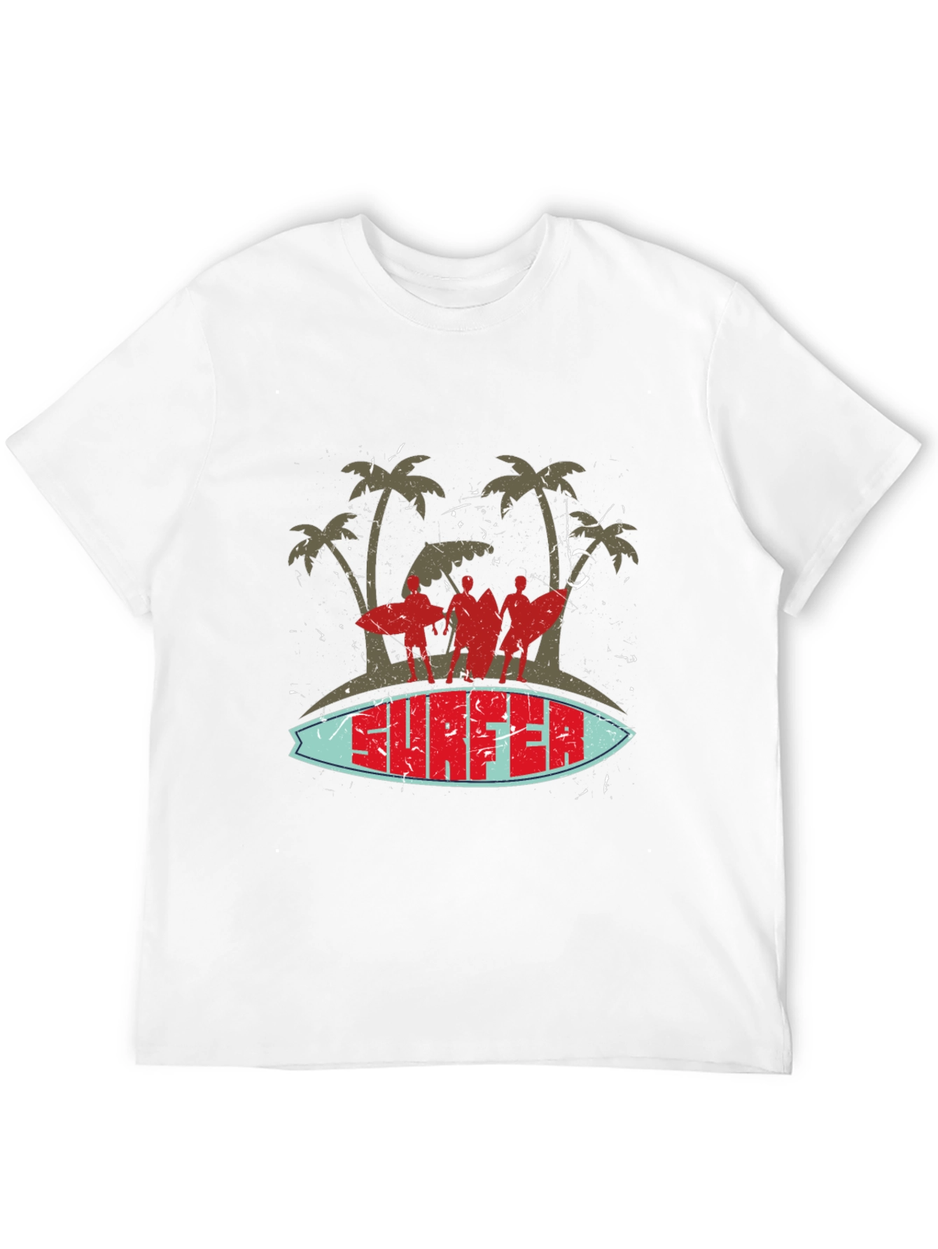 Retro Surfer Graphic T-Shirt - Beach Vibes