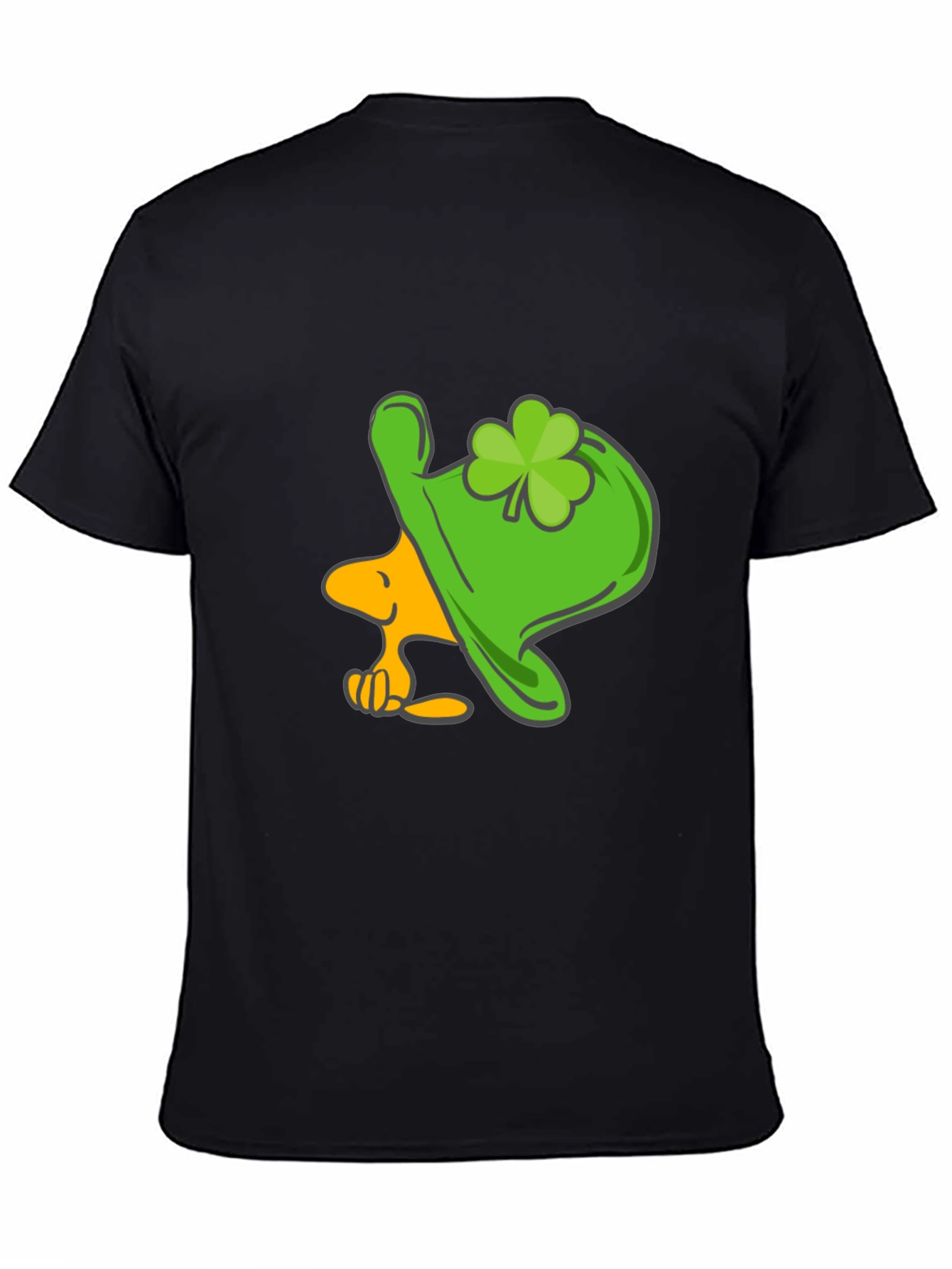 Lucky Snoopy St. Patricks Day Black T-Shirt
