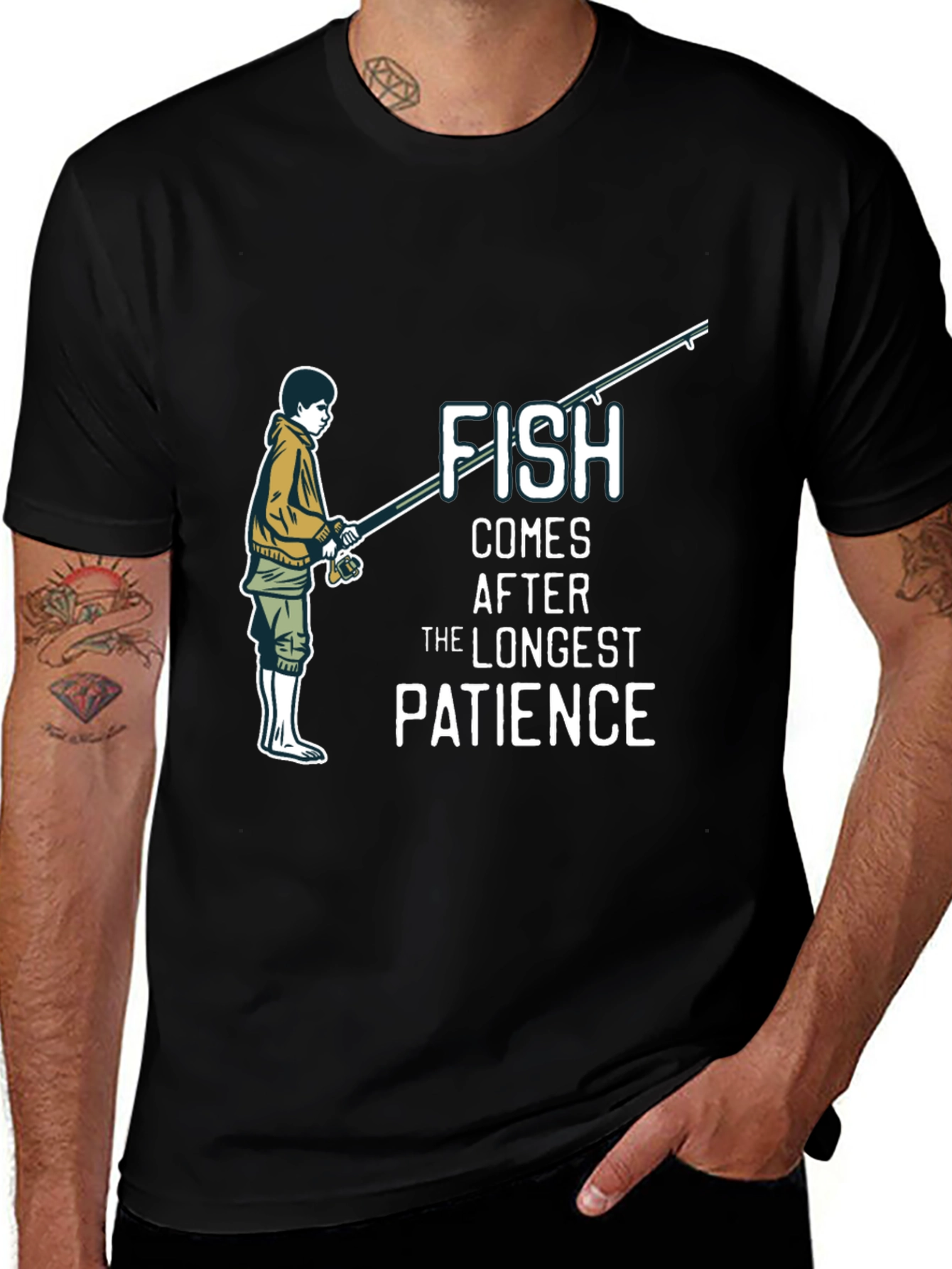 Fishing Patience Graphic T-Shirt