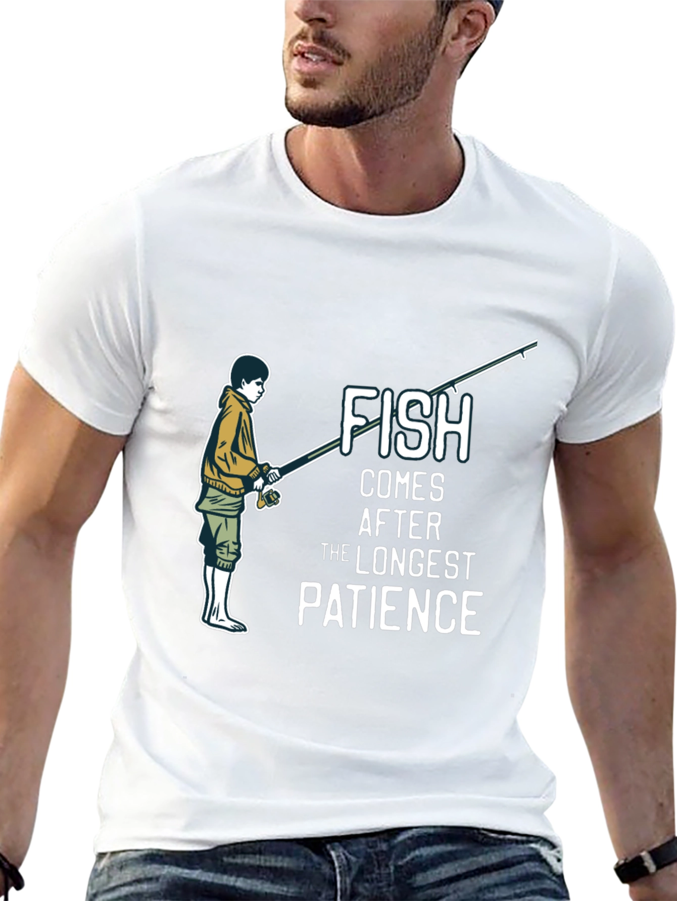 Fishing Patience Graphic T-Shirt