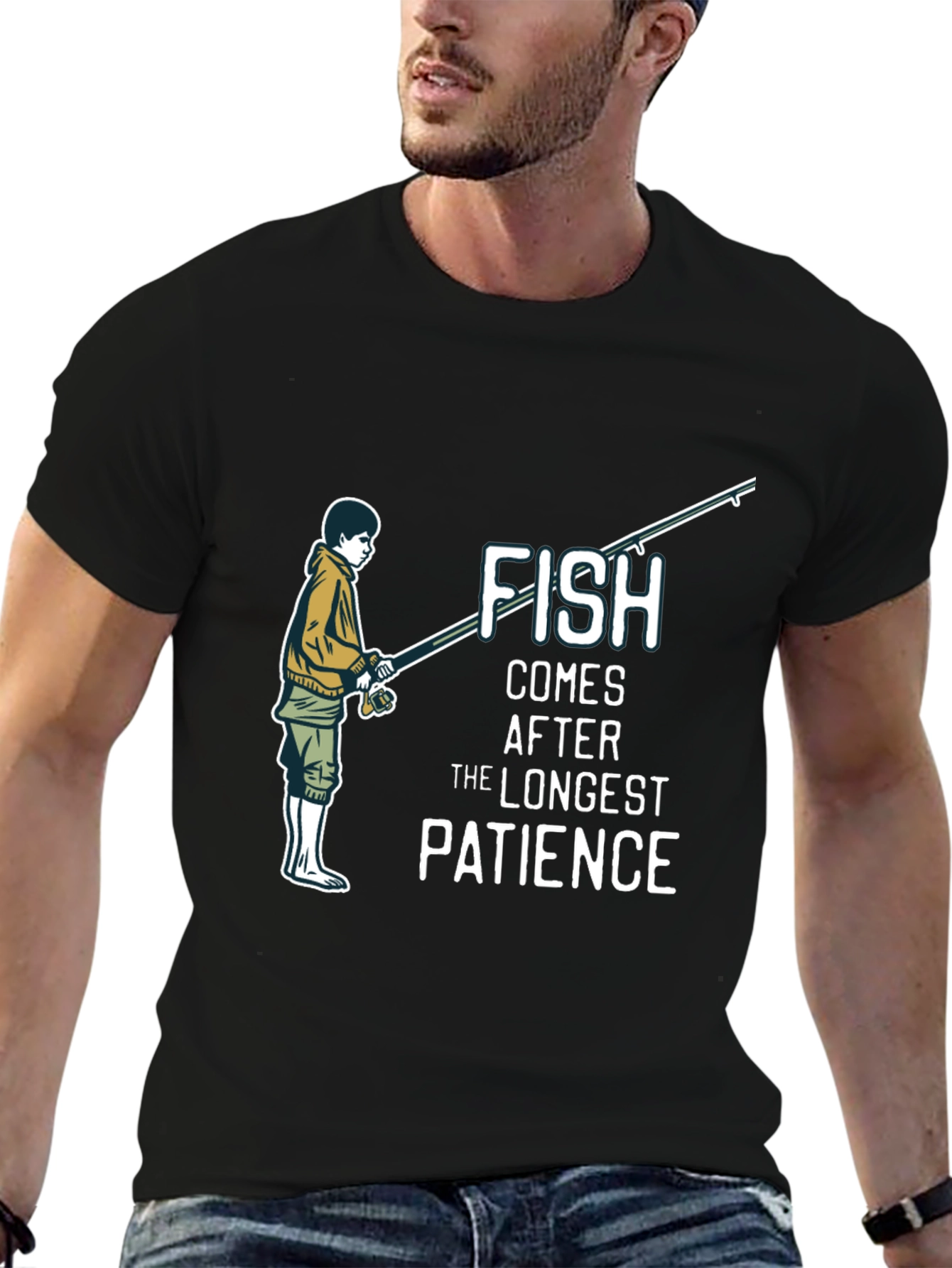 Fishing Patience Graphic T-Shirt