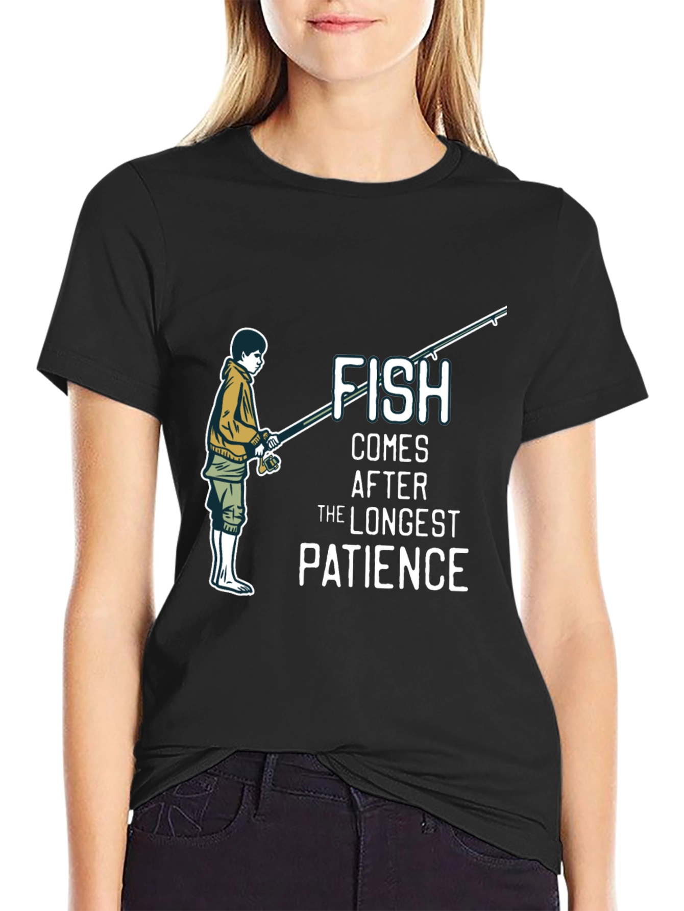 Fishing Patience Graphic T-Shirt