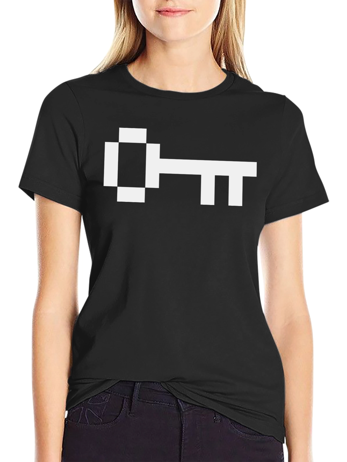 Pixel Key Graphic Tee - Unlock Your Style!