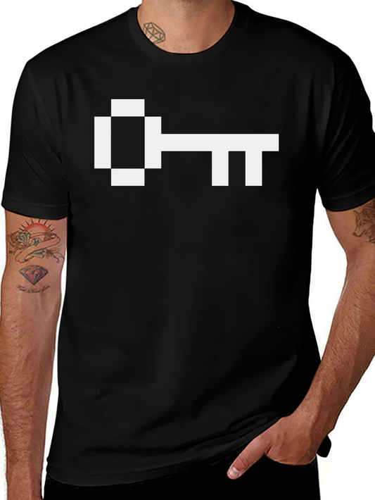 Pixel Key Graphic Tee - Unlock Your Style!