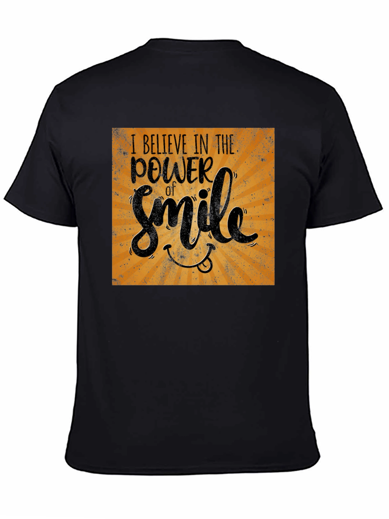 Power of Smile Graphic Tee - Black