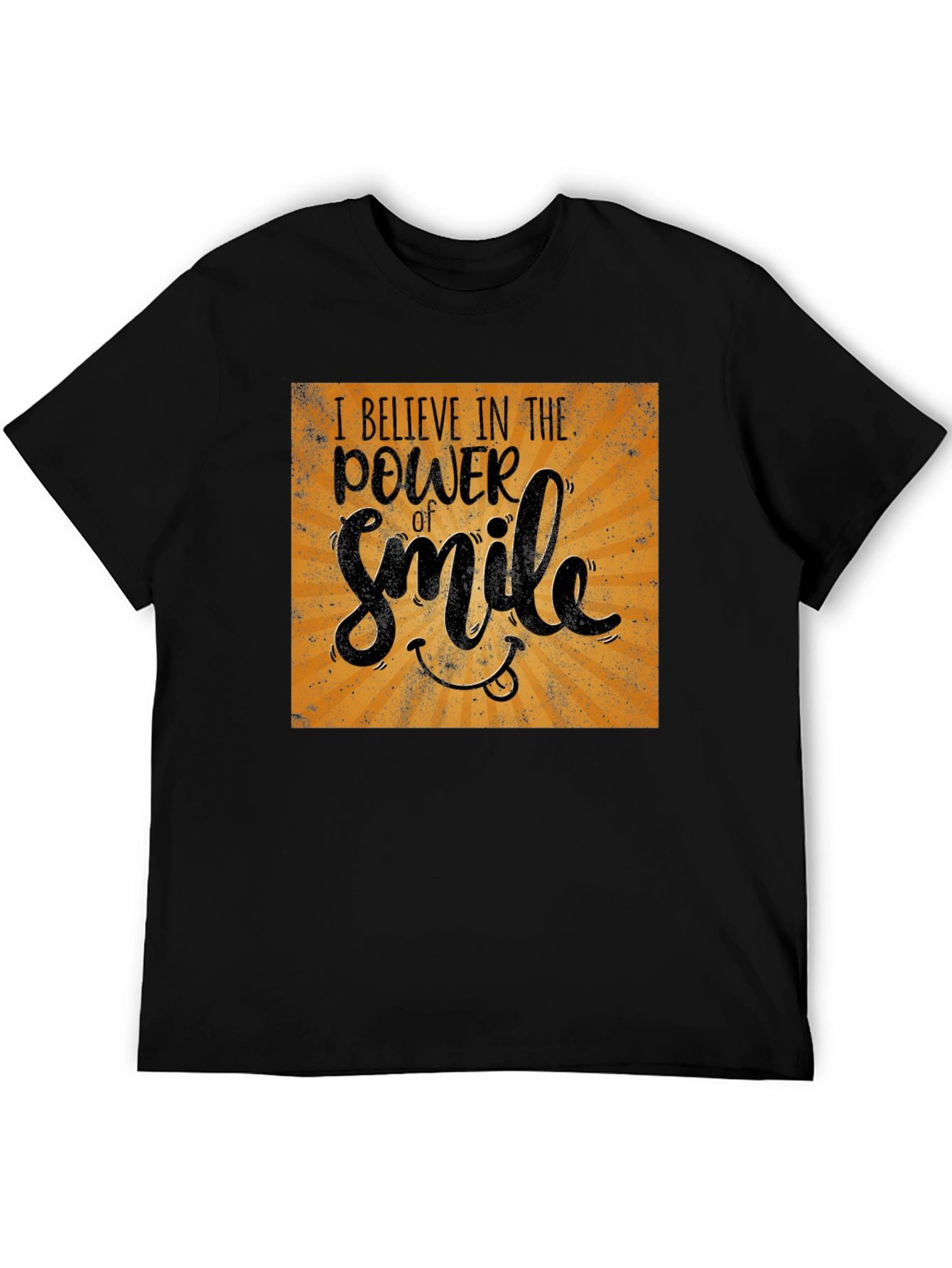 Power of Smile Graphic Tee - Black