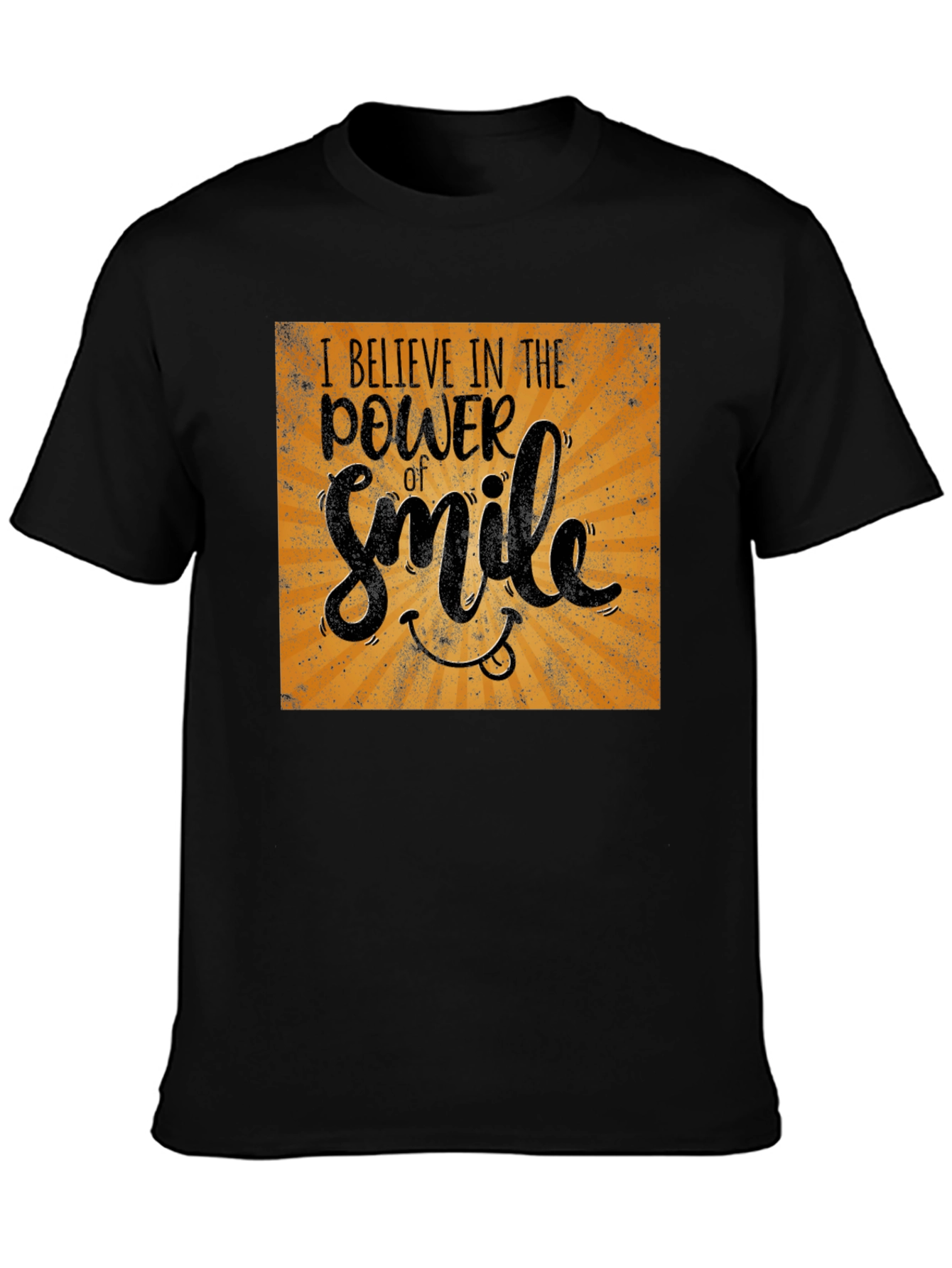 Power of Smile Graphic Tee - Black