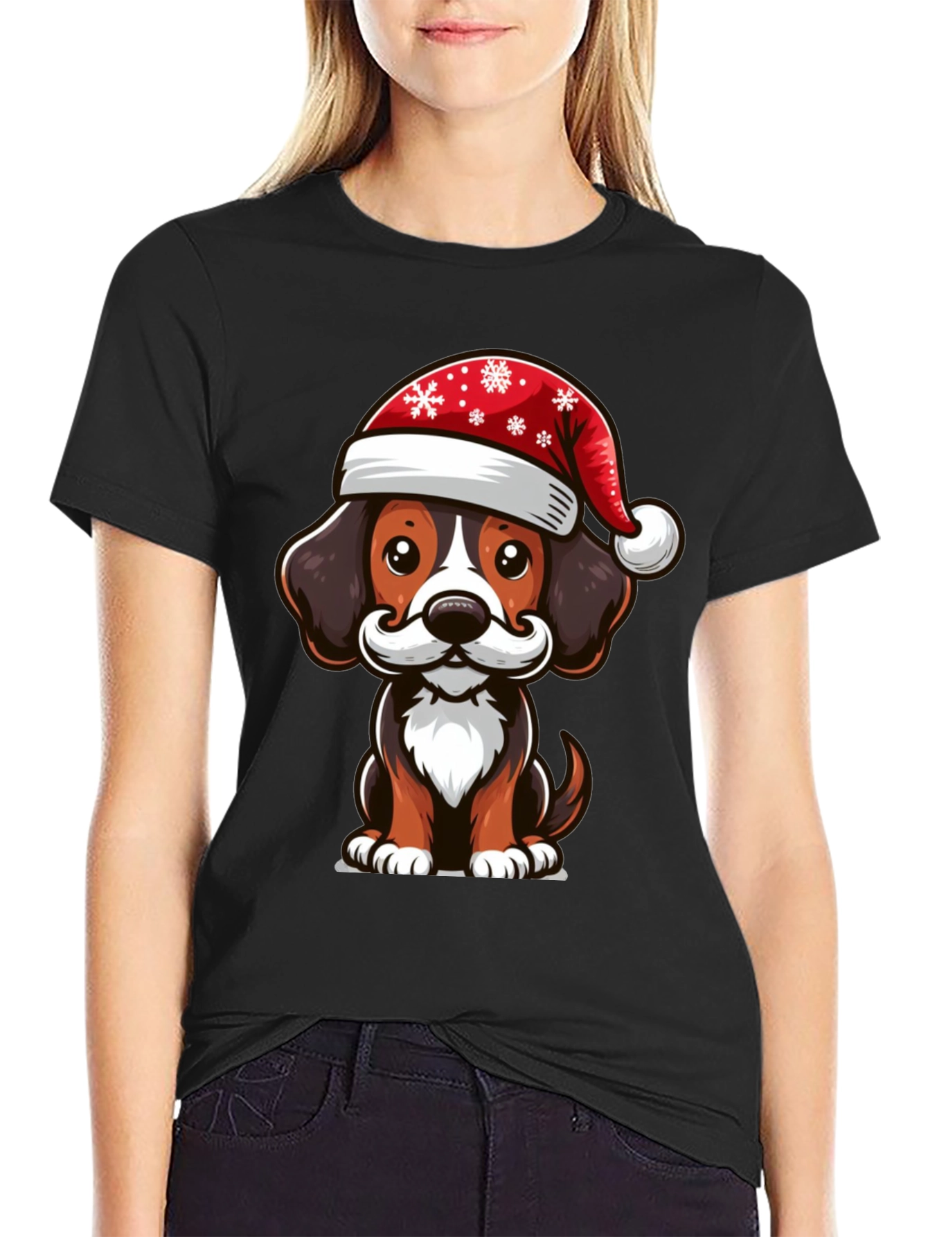 Festive Dog Graphic Tee