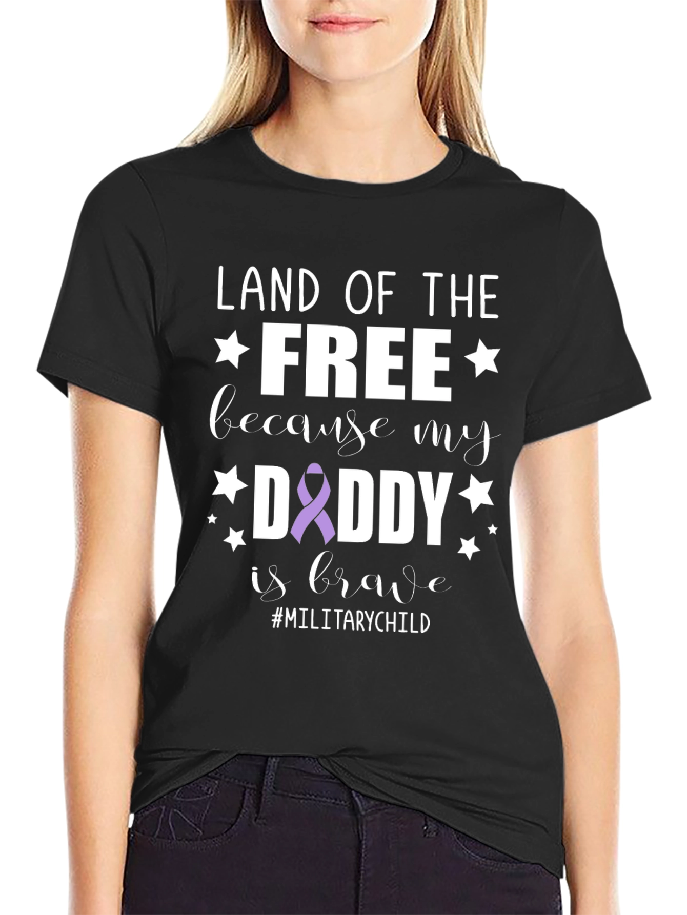 Land of the Free Military Child T-Shirt