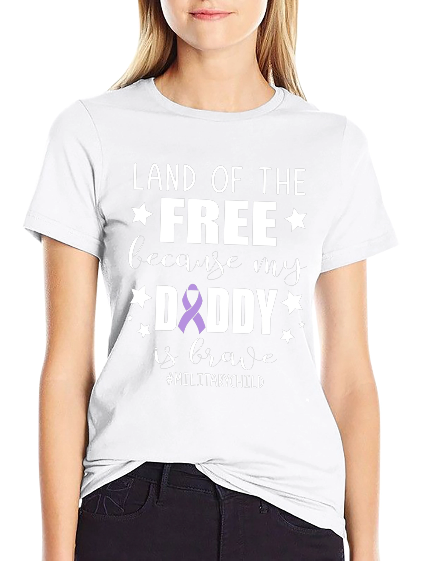 Land of the Free Military Child T-Shirt