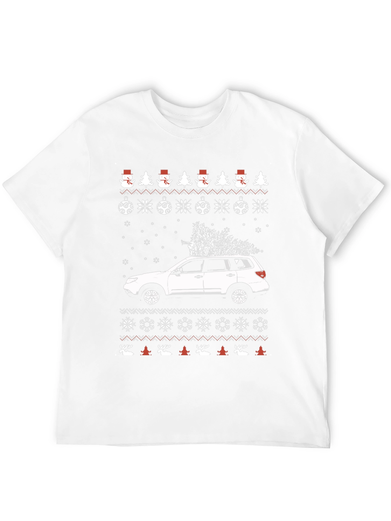 Festive Car Christmas Tree T-Shirt
