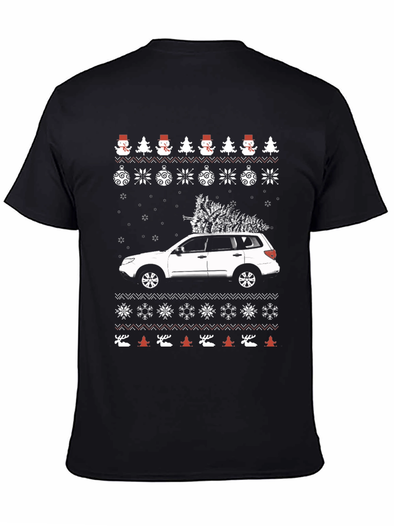 Festive Car Christmas Tree T-Shirt