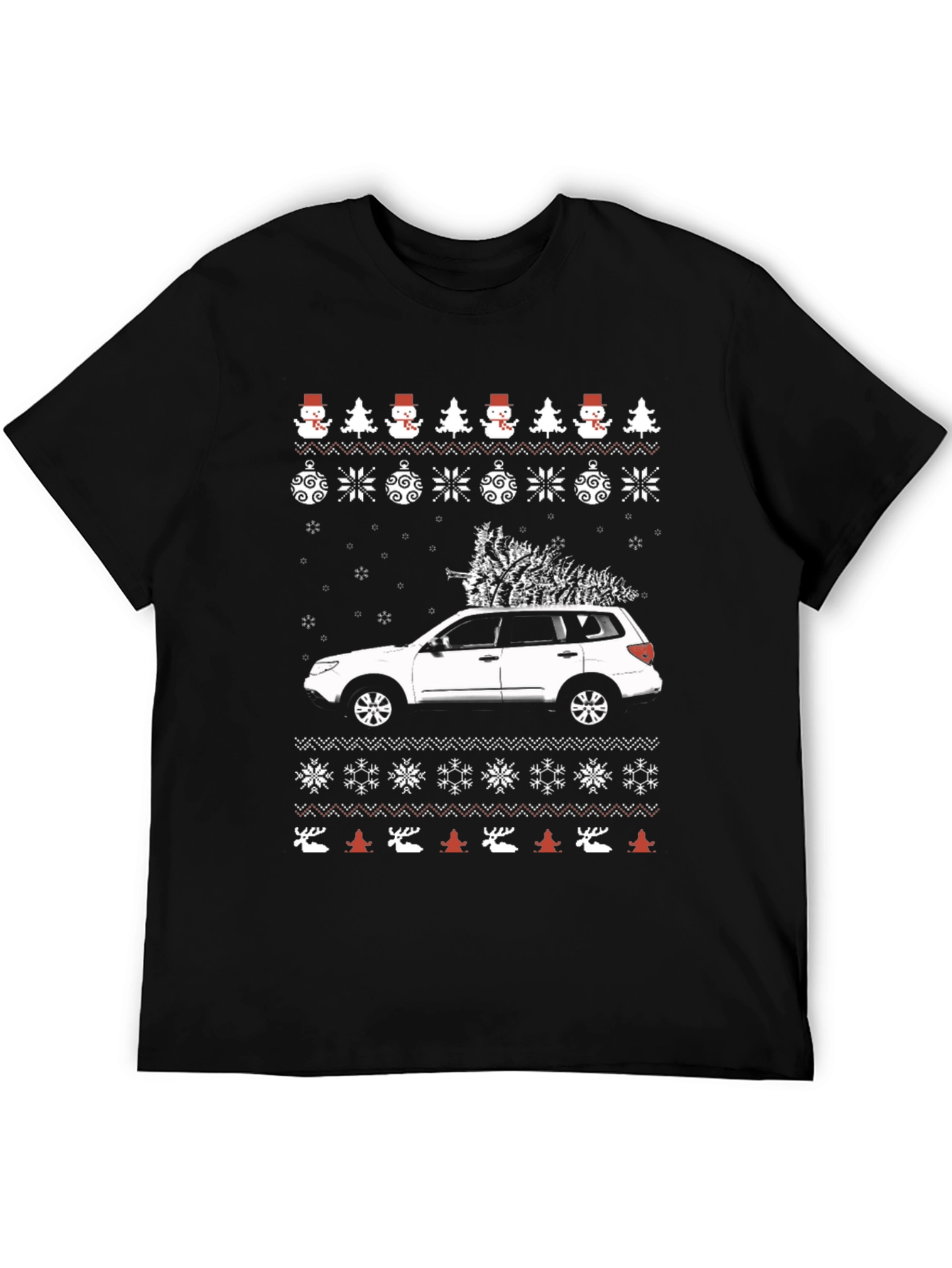 Festive Car Christmas Tree T-Shirt