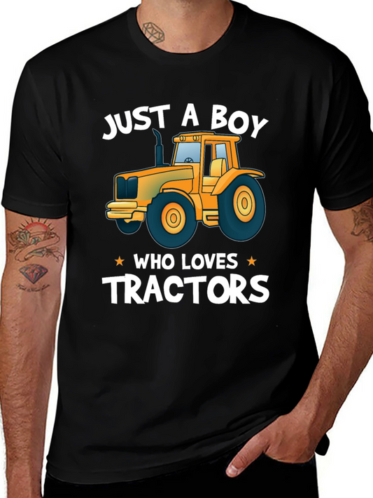 Just A Boy Who Loves Tractors T-Shirt