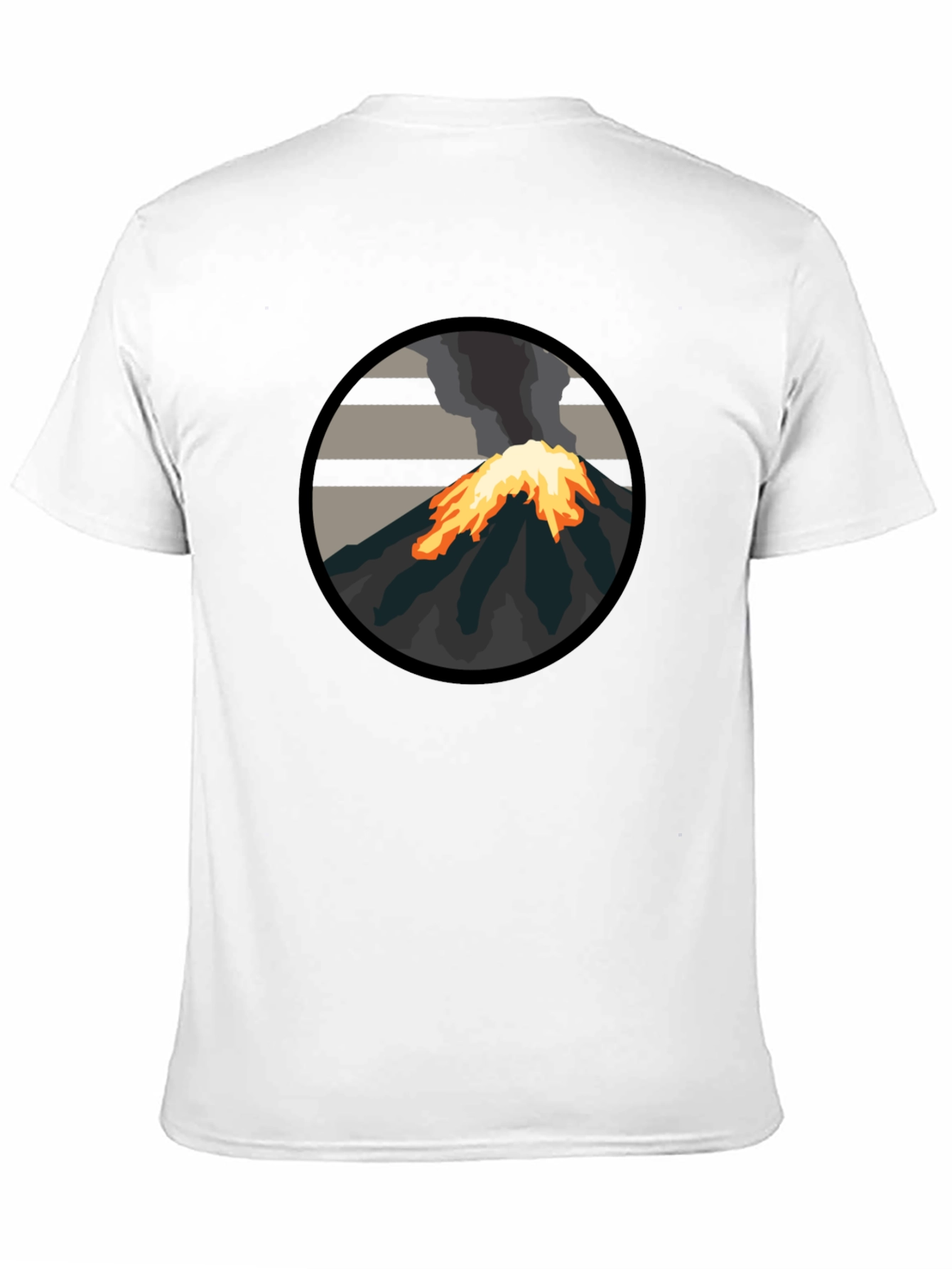 Volcano Graphic Tee - Bold Black T-Shirt