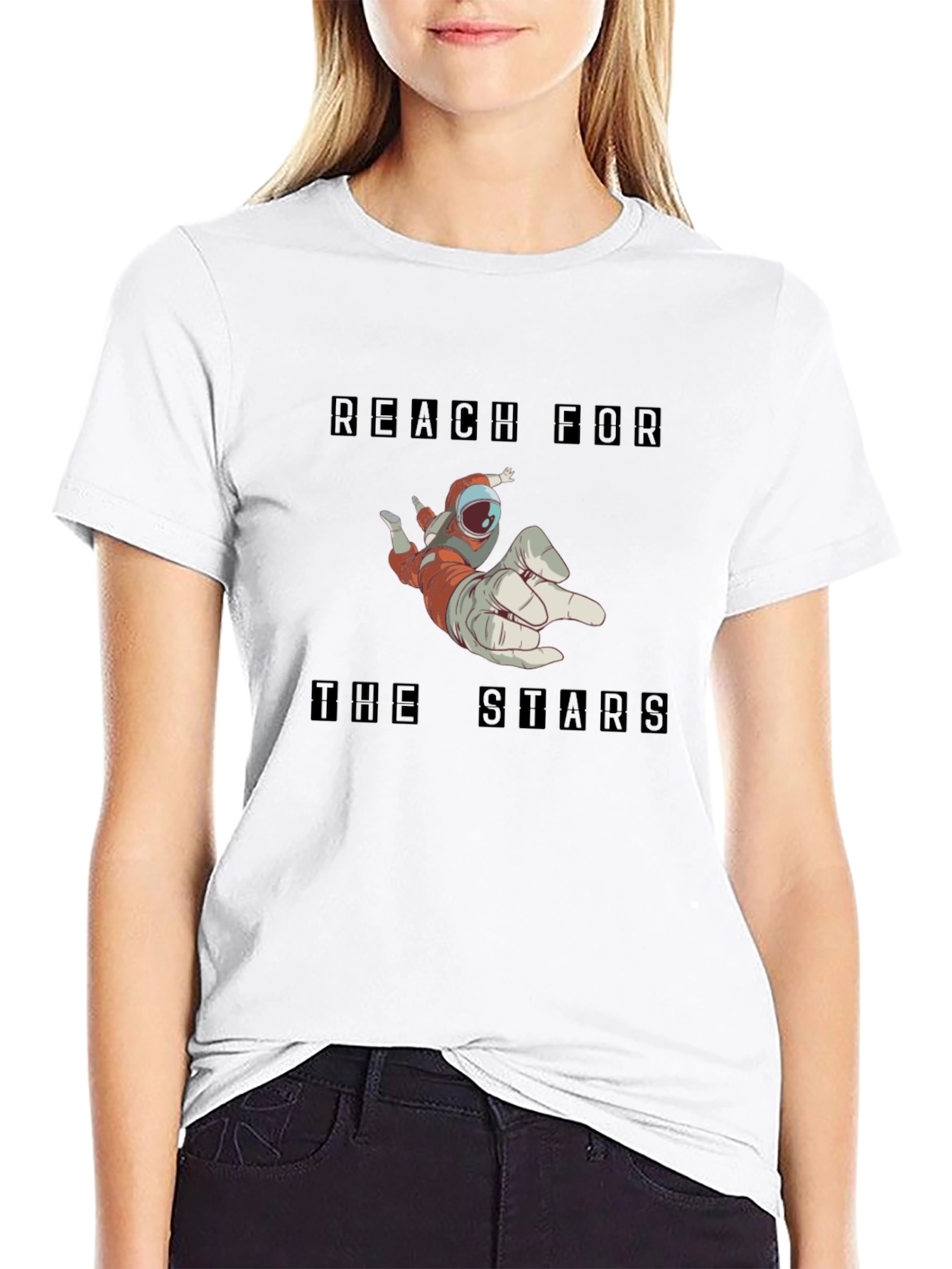 Reach for the Stars T-Shirt - Astronaut Design