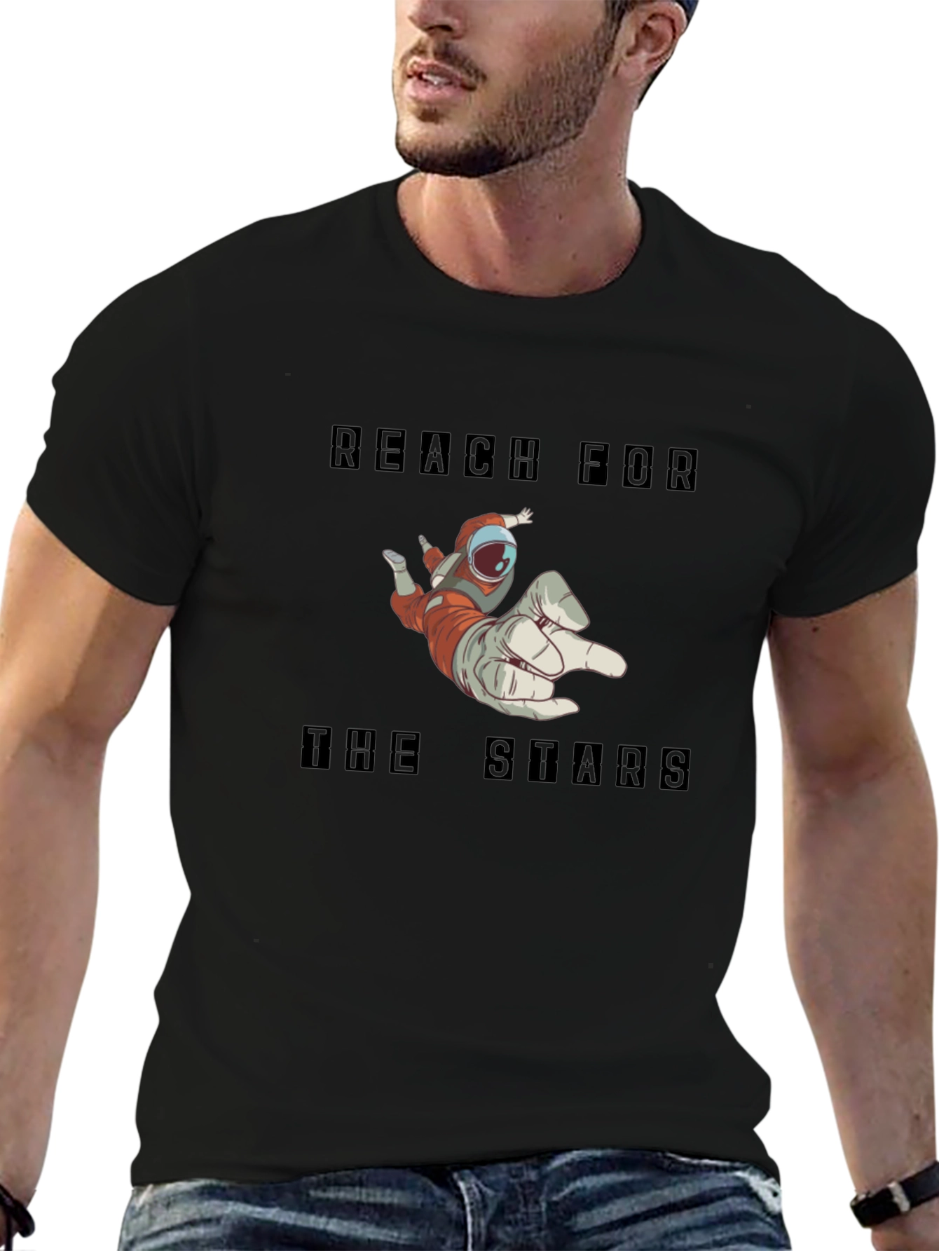 Reach for the Stars T-Shirt - Astronaut Design