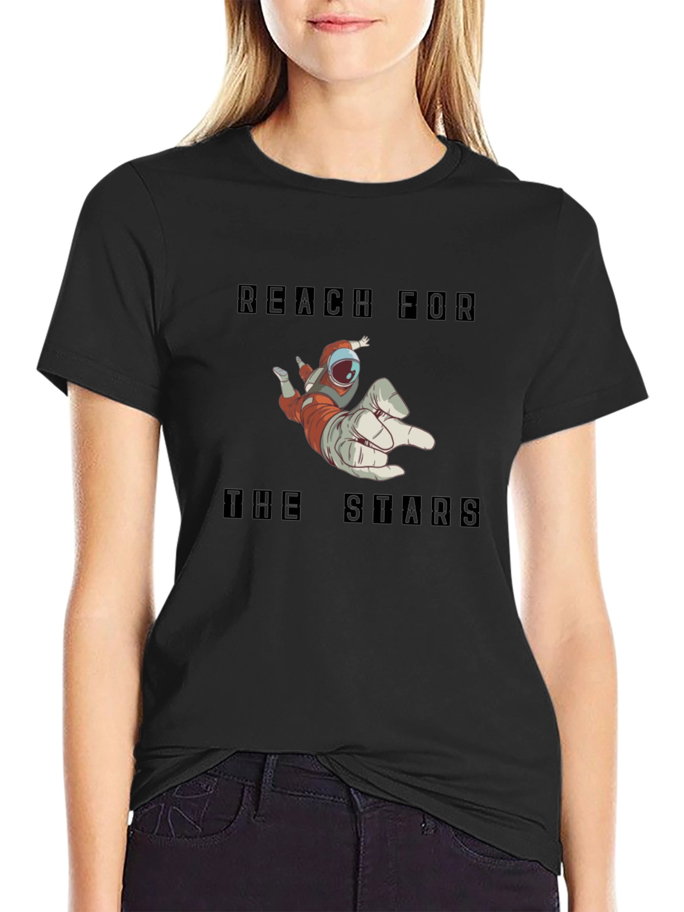 Reach for the Stars T-Shirt - Astronaut Design