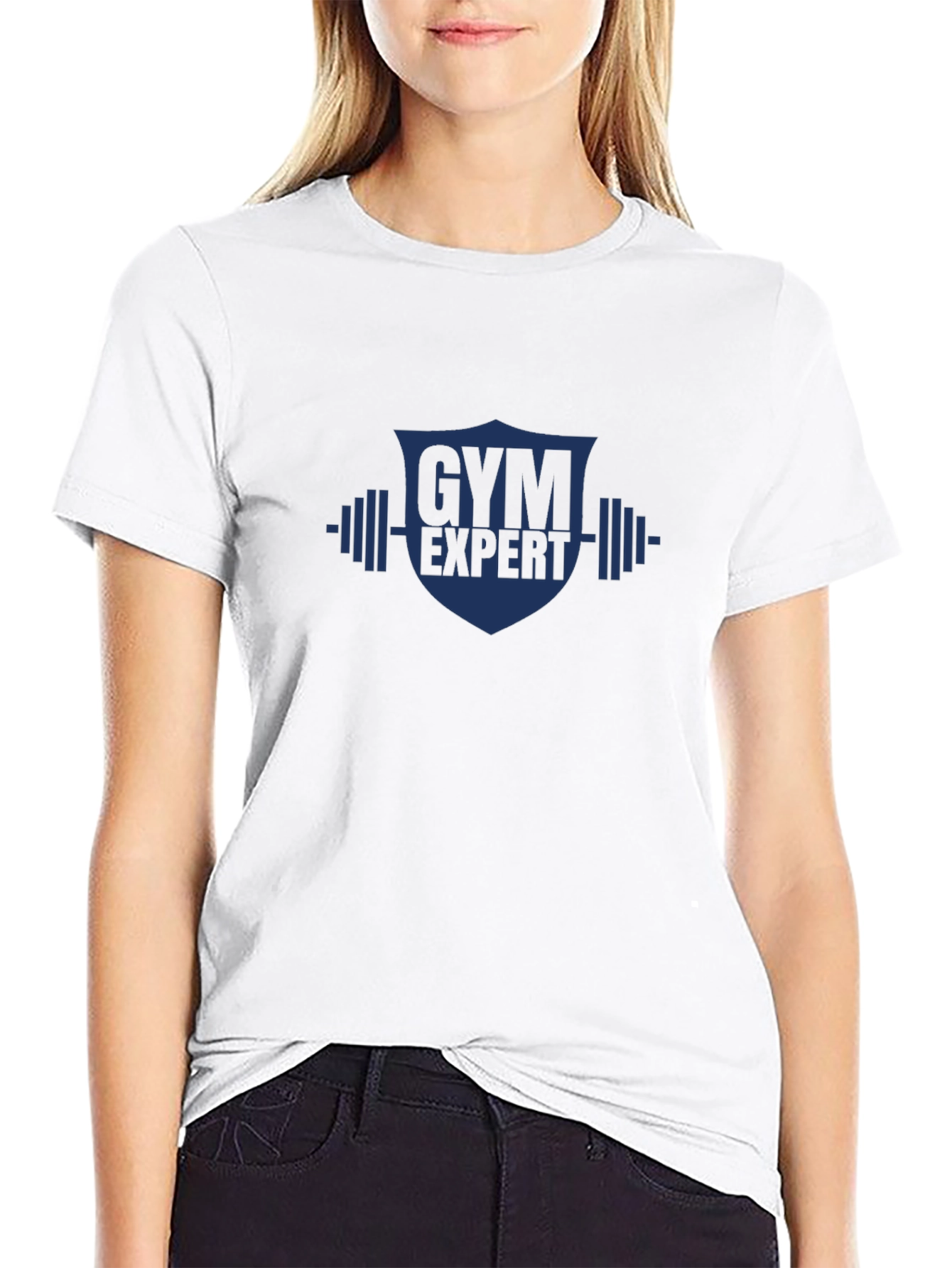 Gym Expert Graphic T-Shirt - Black Cotton Tee